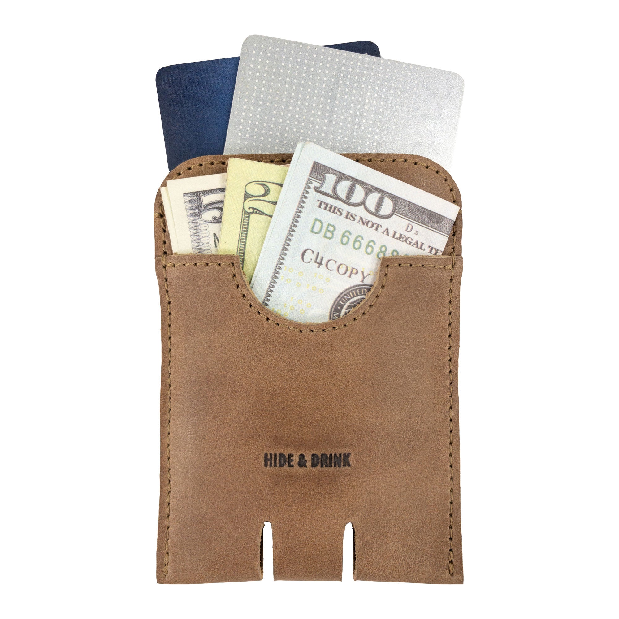 Push Card Holder - Stockyard X 'The Leather Store'