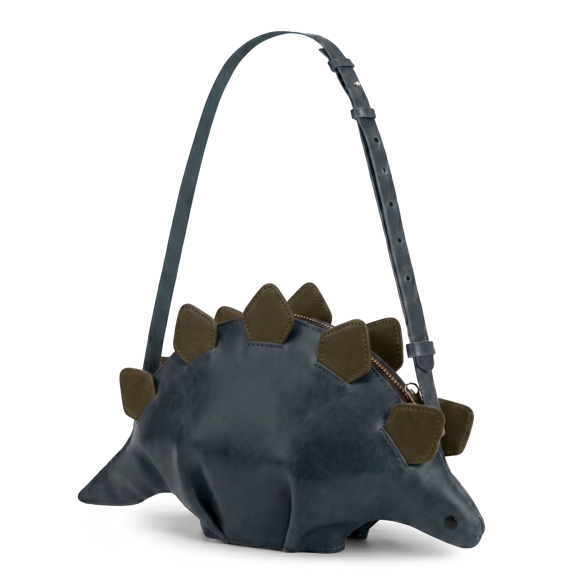 Leather Dinosaur Stegosaurus Shoulder Bag