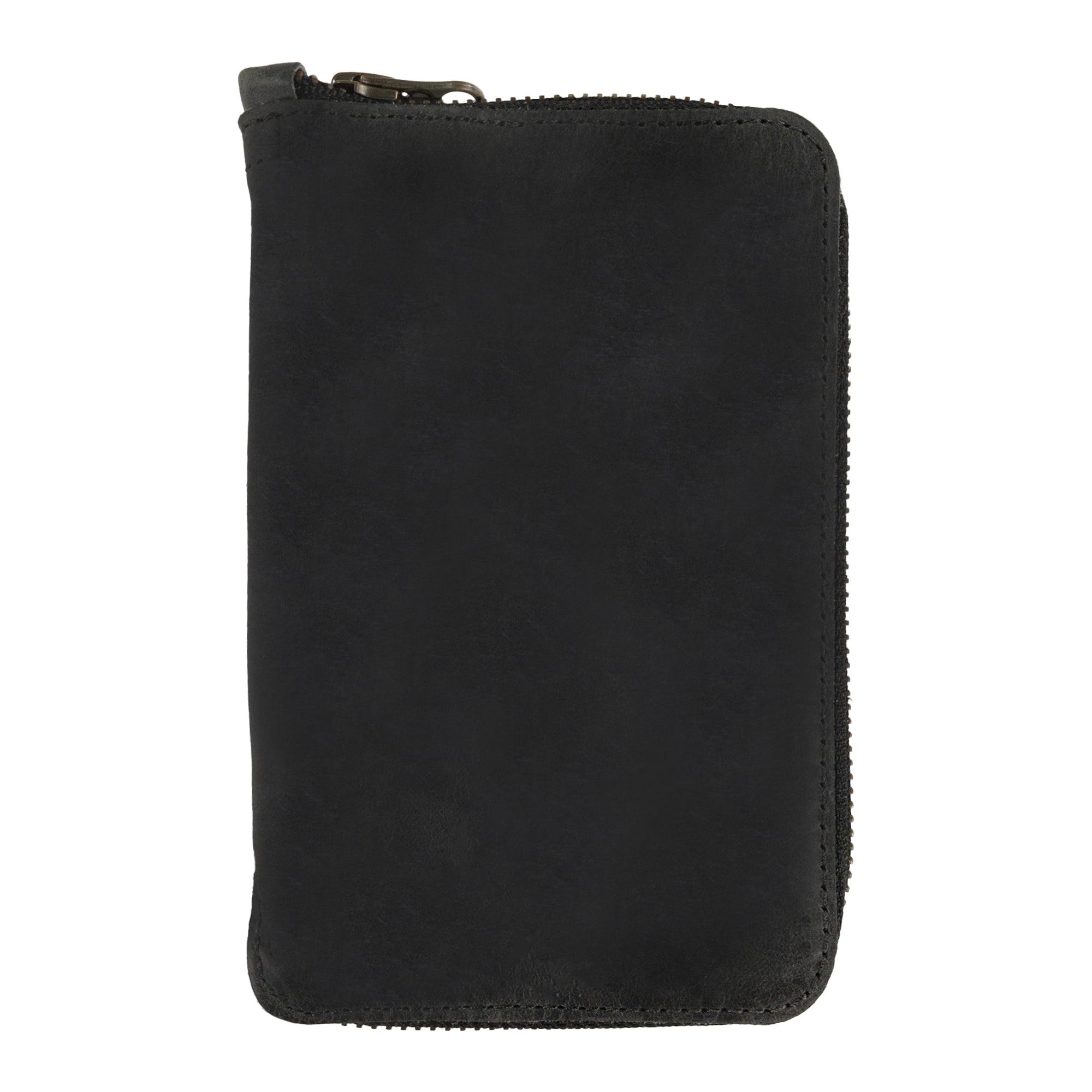 Image of Hide & Drink Zippered Journal Cover for Moleskine (Notebook NOT Included) open with lined pages, showing the premium quality of craftsmanship.
