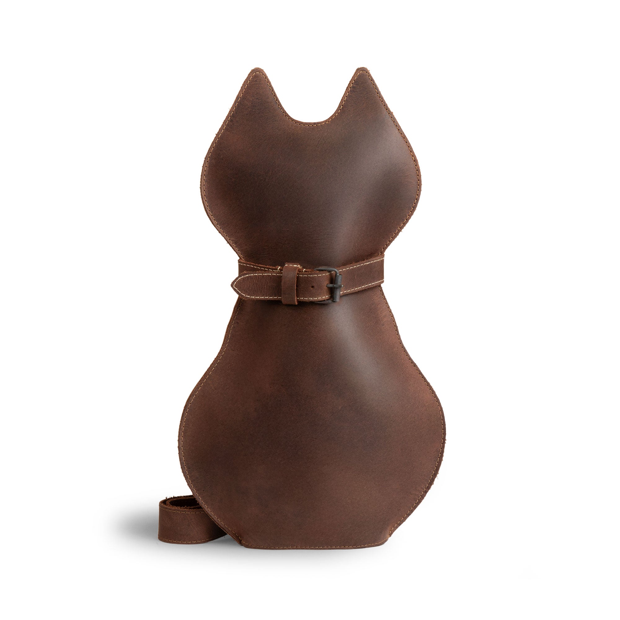 Leather Kitty Crossbody