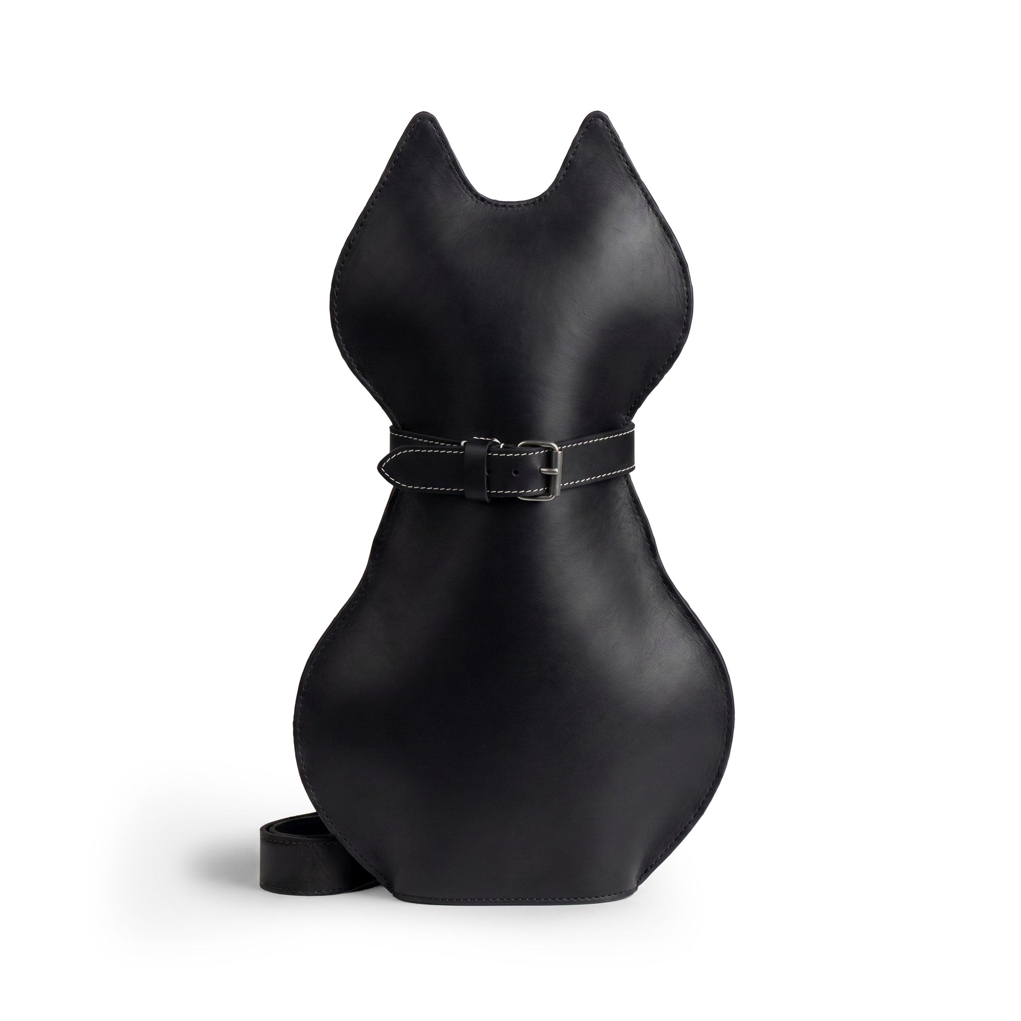 Leather Kitty Crossbody