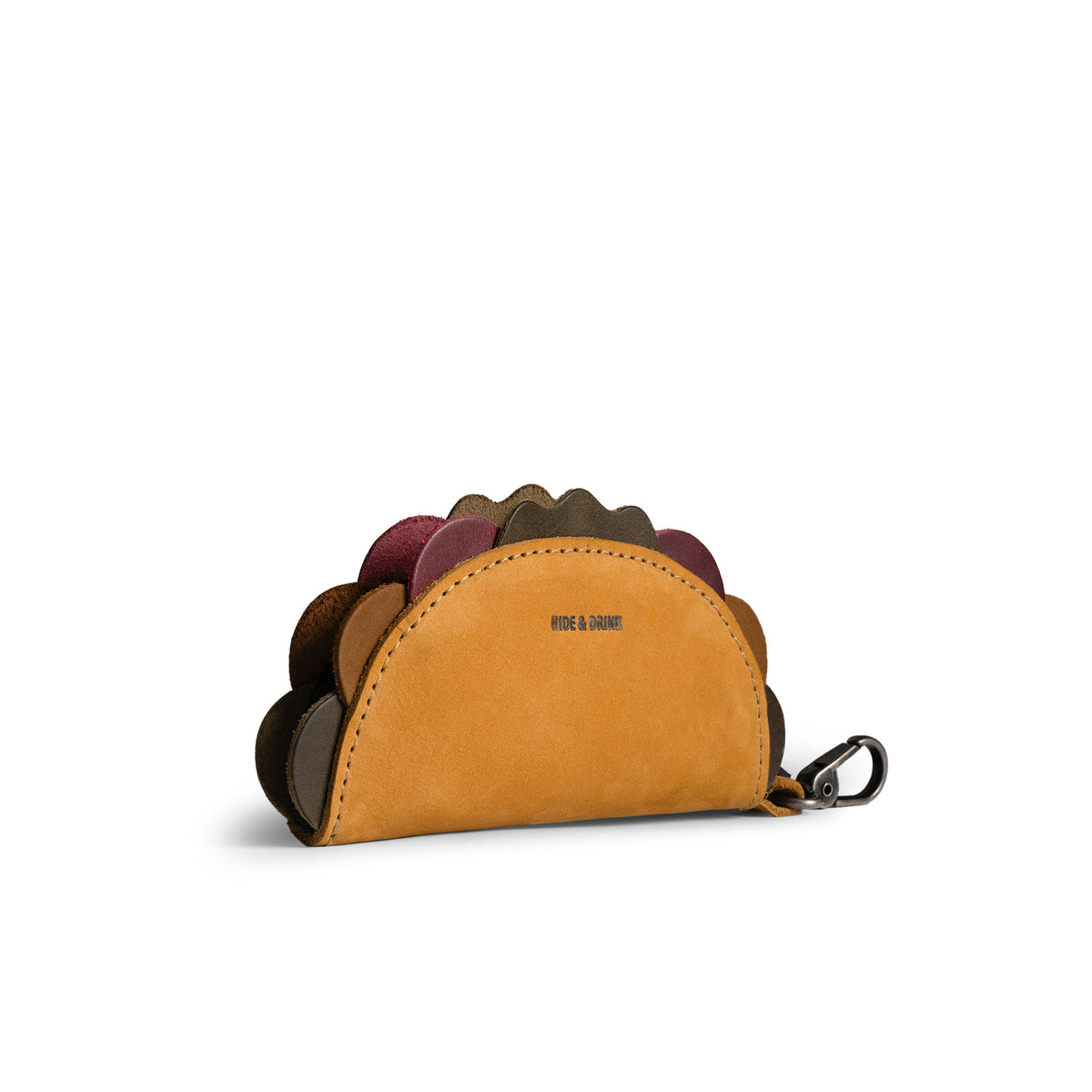 Taco Zip Pouch Bag Charm Key Chain