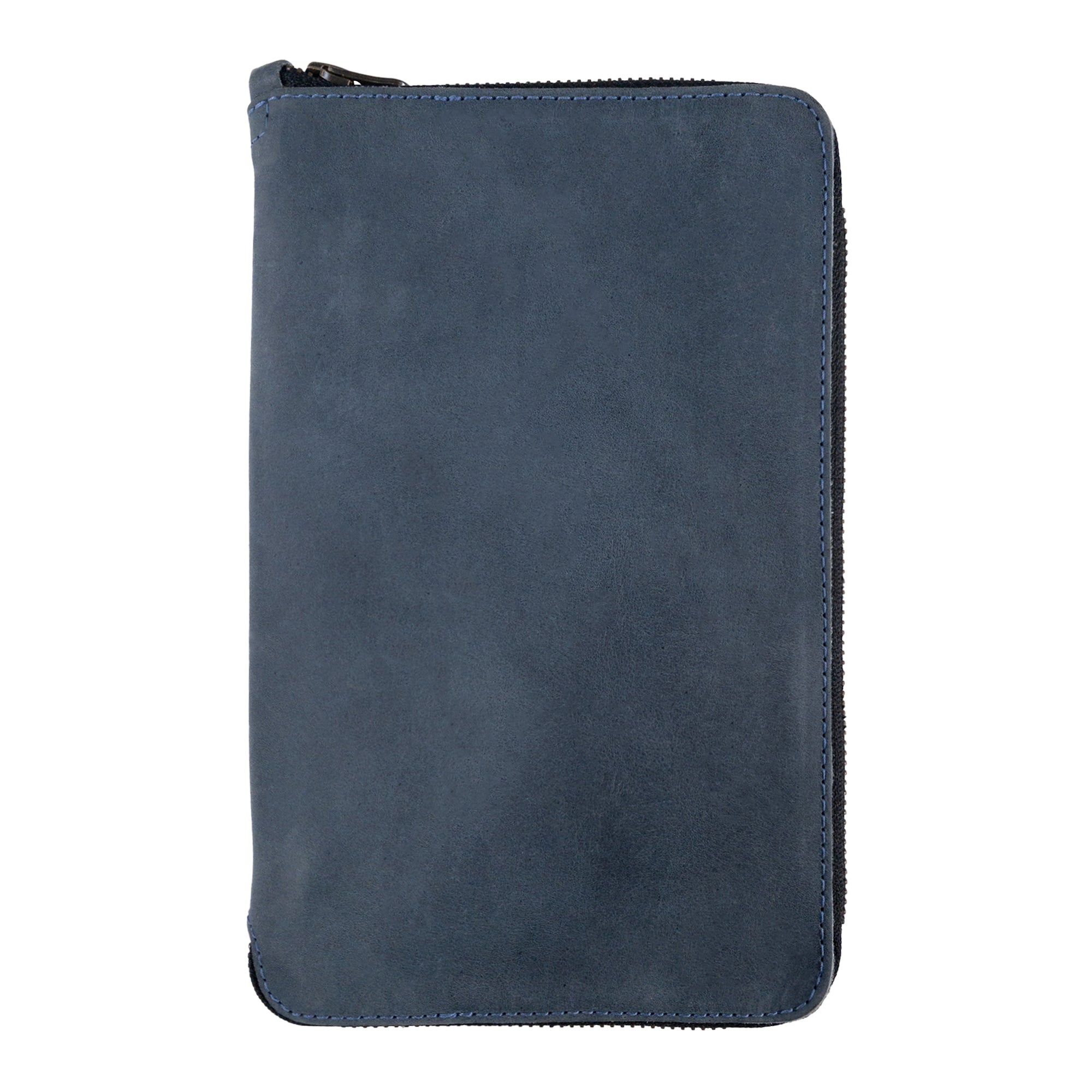 Fine details of Hide & Drink Zippered Journal Cover for Moleskine (Notebook NOT Included), showcasing unique characteristics of full grain leather.