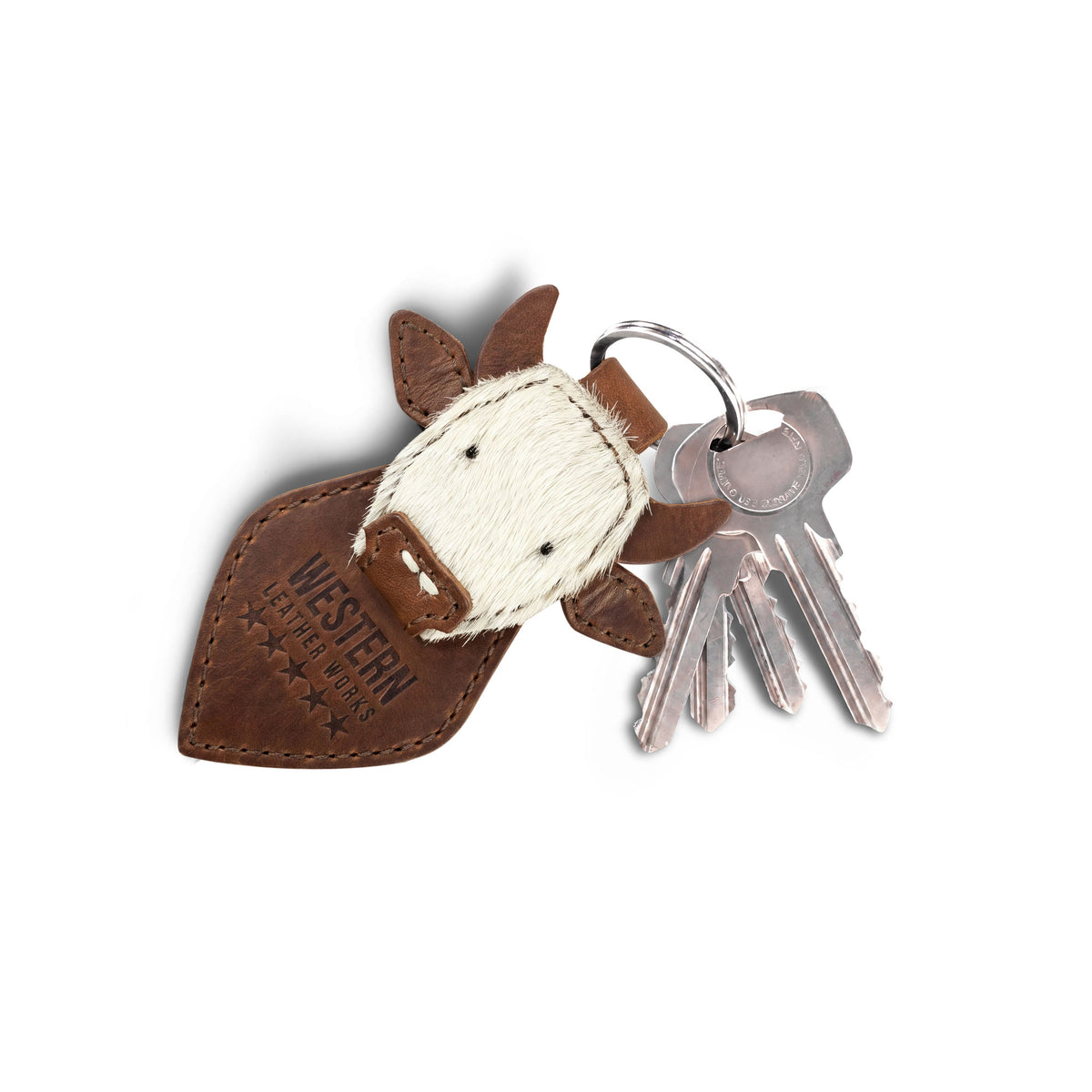 Cow Head Keychain