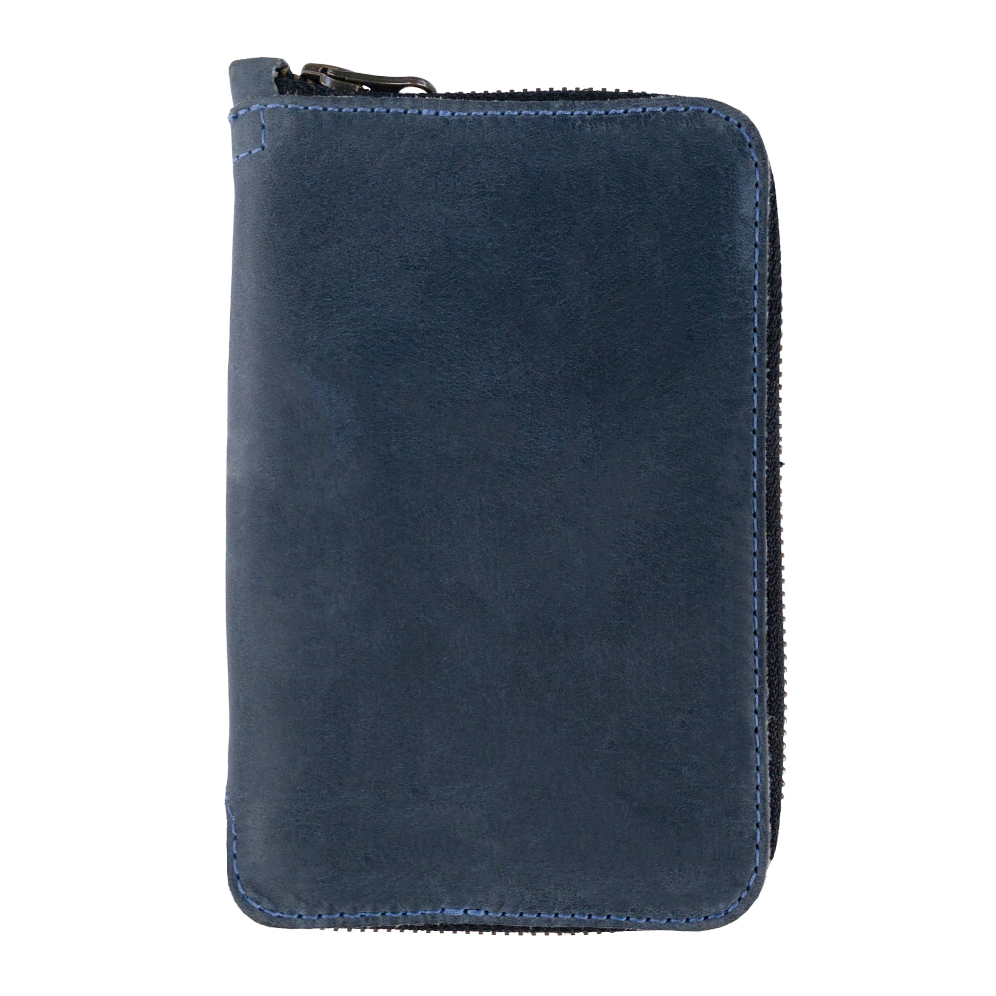 Crafted details of Hide & Drink's Zippered Journal Cover for Moleskine (Notebook NOT Included), featuring natural leather texture and handcrafted elements.