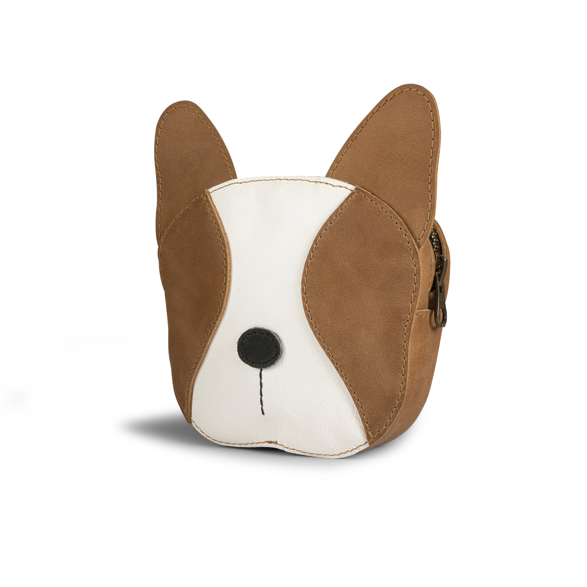 Leather French Bulldog Wallet