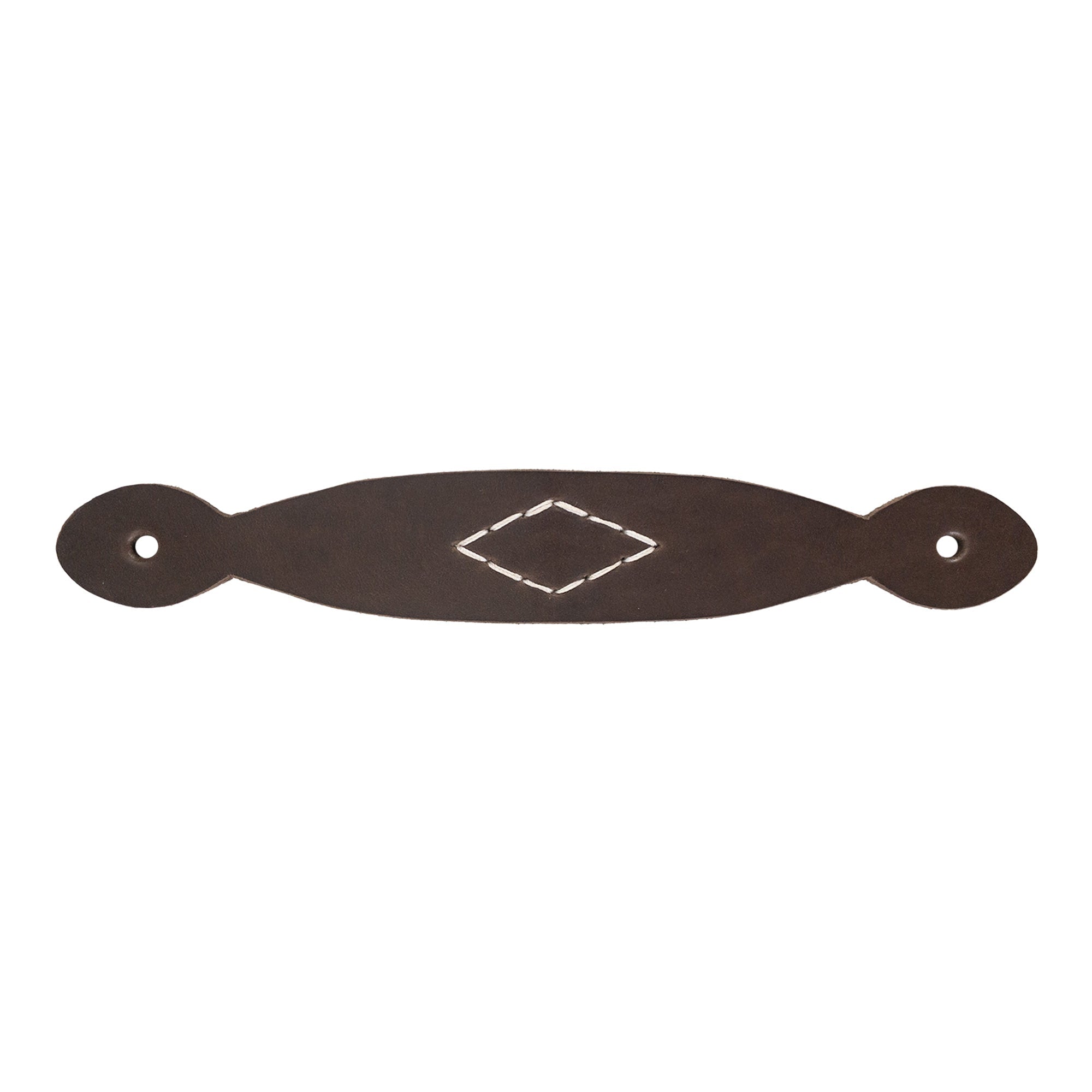 Drawer Handles (4 Pack) with Rhomboid Stitching - Stockyard X 'The Leather Store'