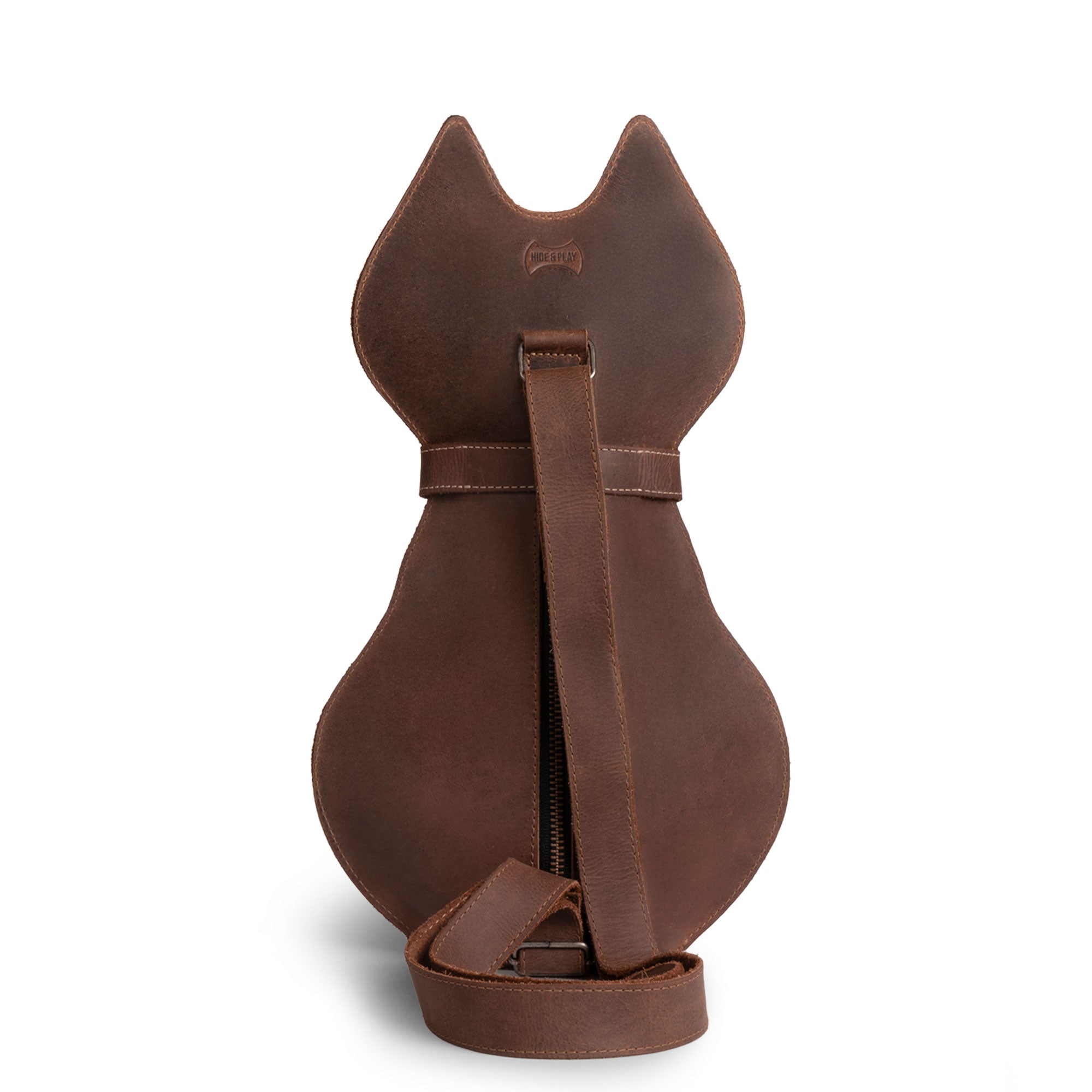 Leather Kitty Crossbody
