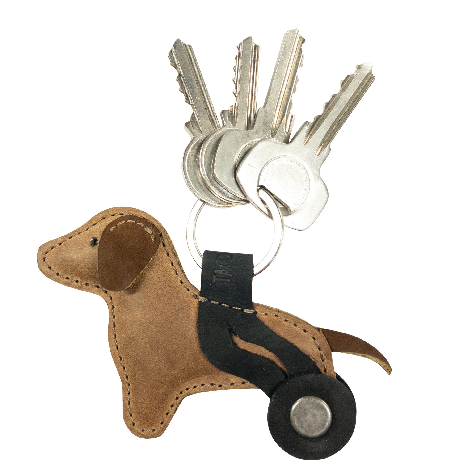 Dog With Wheelchair Keychain - Stockyard X 'The Leather Store'