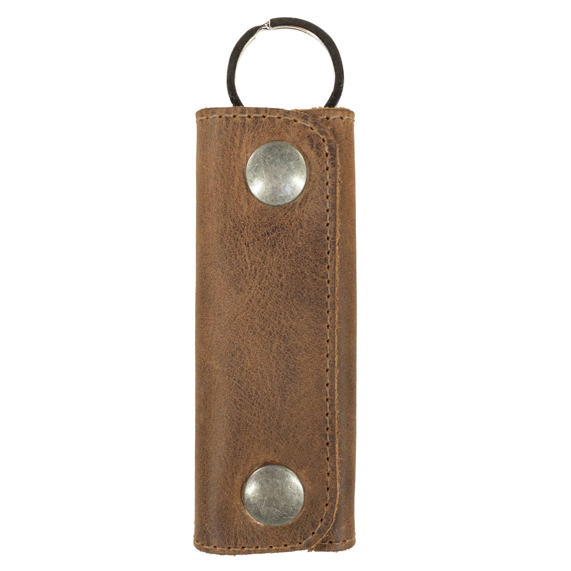 This sleek version of the Double Snap Key Holder by Hide & Drink features a narrow profile and sturdy snaps, made from Full Grain Leather, perfect for organizing keys. A perfect blend of function and style, this accessory is hand crafted in small batches by skilled artisans in La Antigua Guatemala & Oaxaca Mexico.