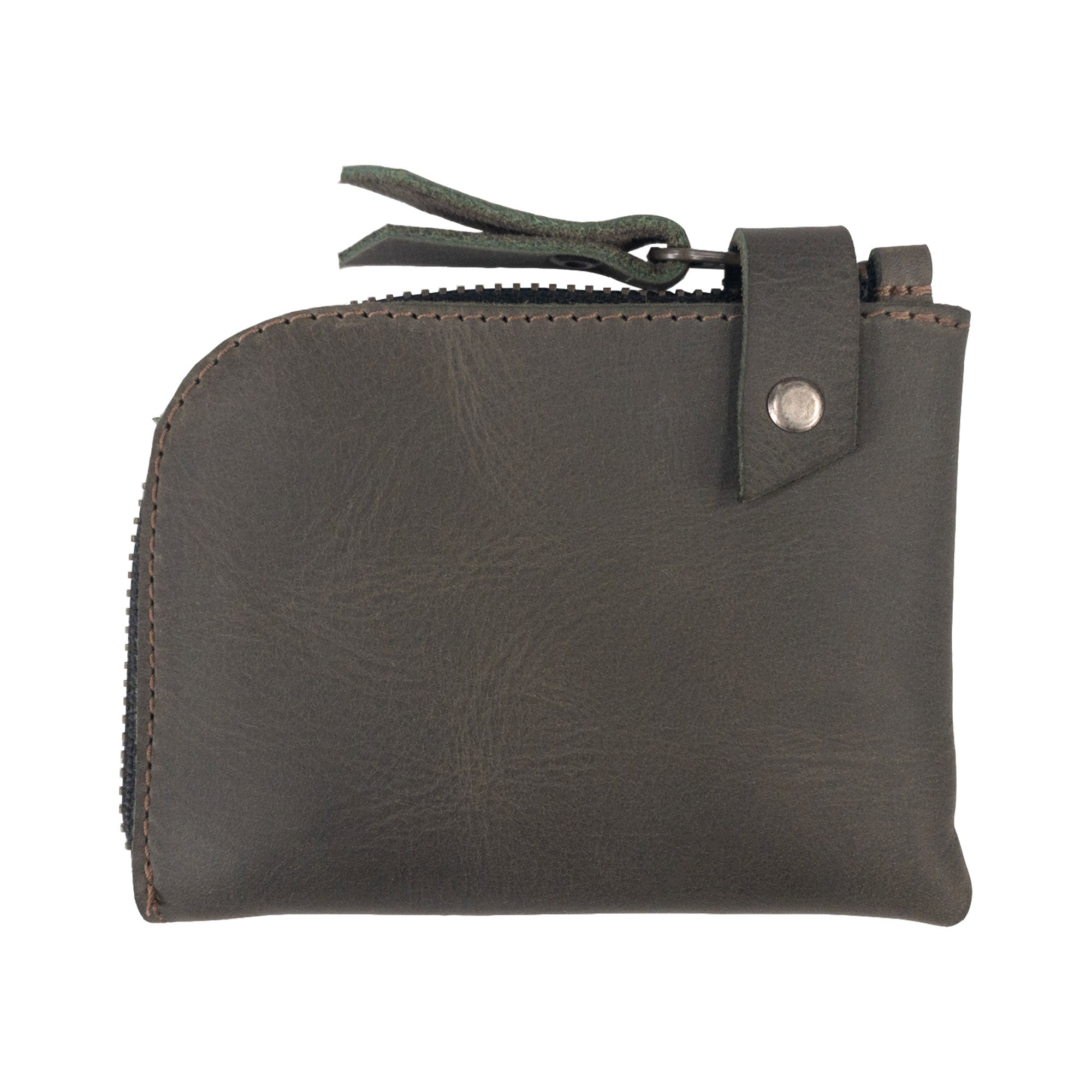 Lion's Mane Zippered Wallet by Hide & Drink, designed for effective organization of cash and cards. A stylish mini wallet providing functionality for everyday life.