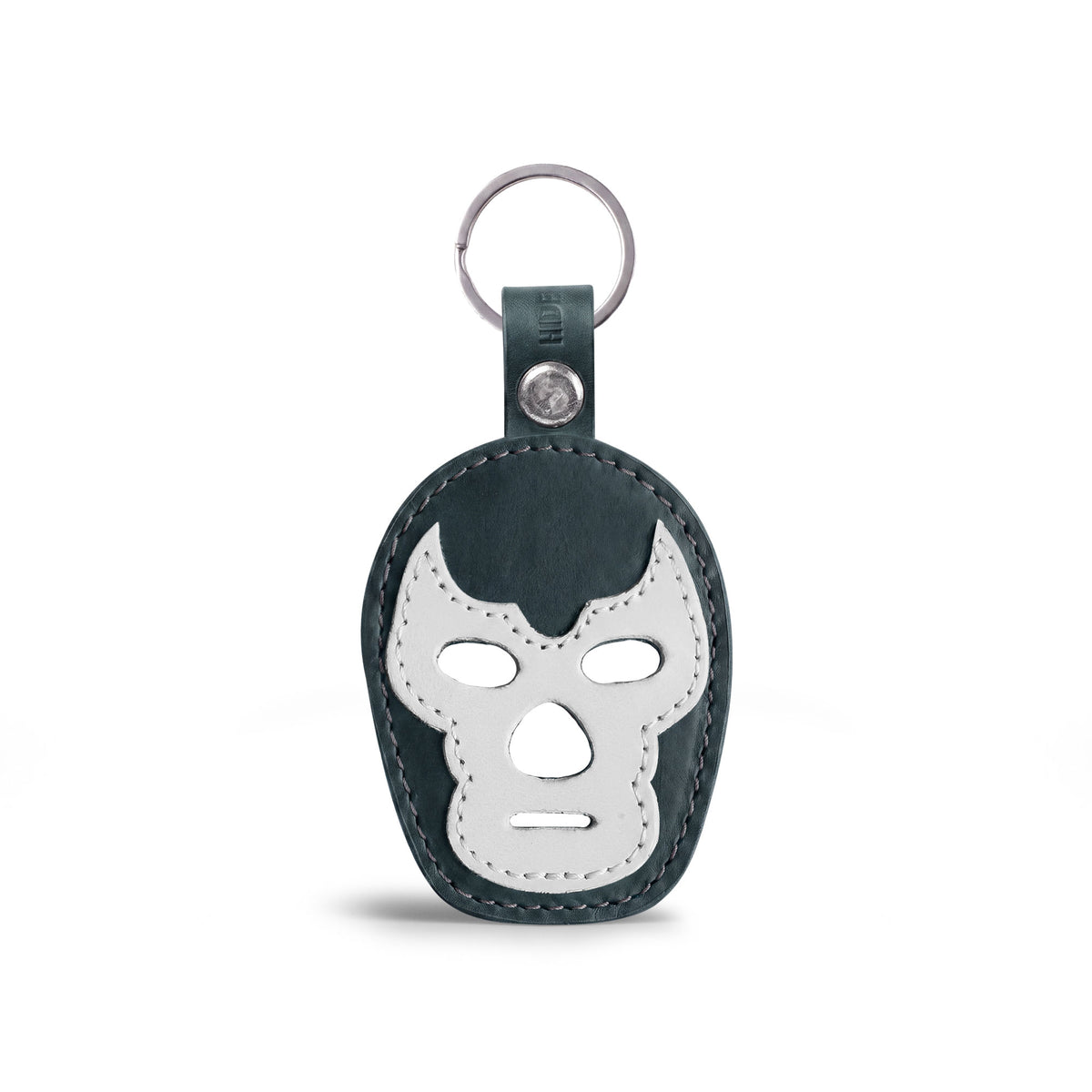 Luchador Mask Leather Keychain