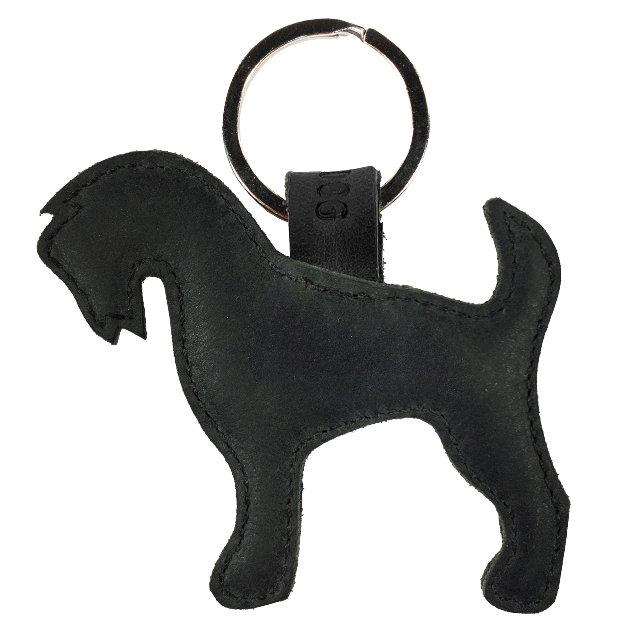 Schnauzer Keychain - Stockyard X 'The Leather Store'