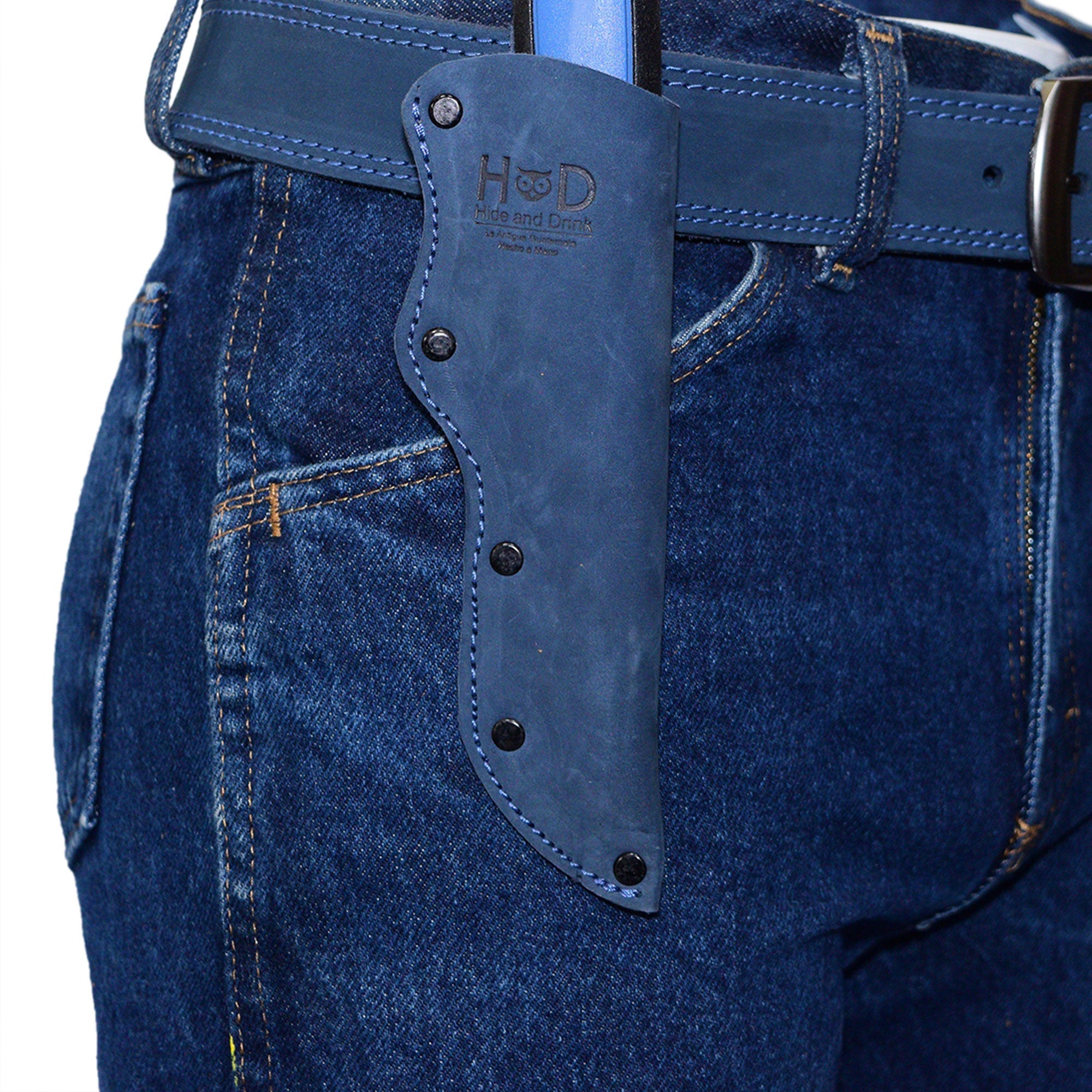 Belt Mora Knife Sheath by Hide & Drink, featuring a classic design with a Thick Sheath for Mora Knife with Belt Loop. This knife sheath is an essential camping accessory crafted from Full Grain Leather.
