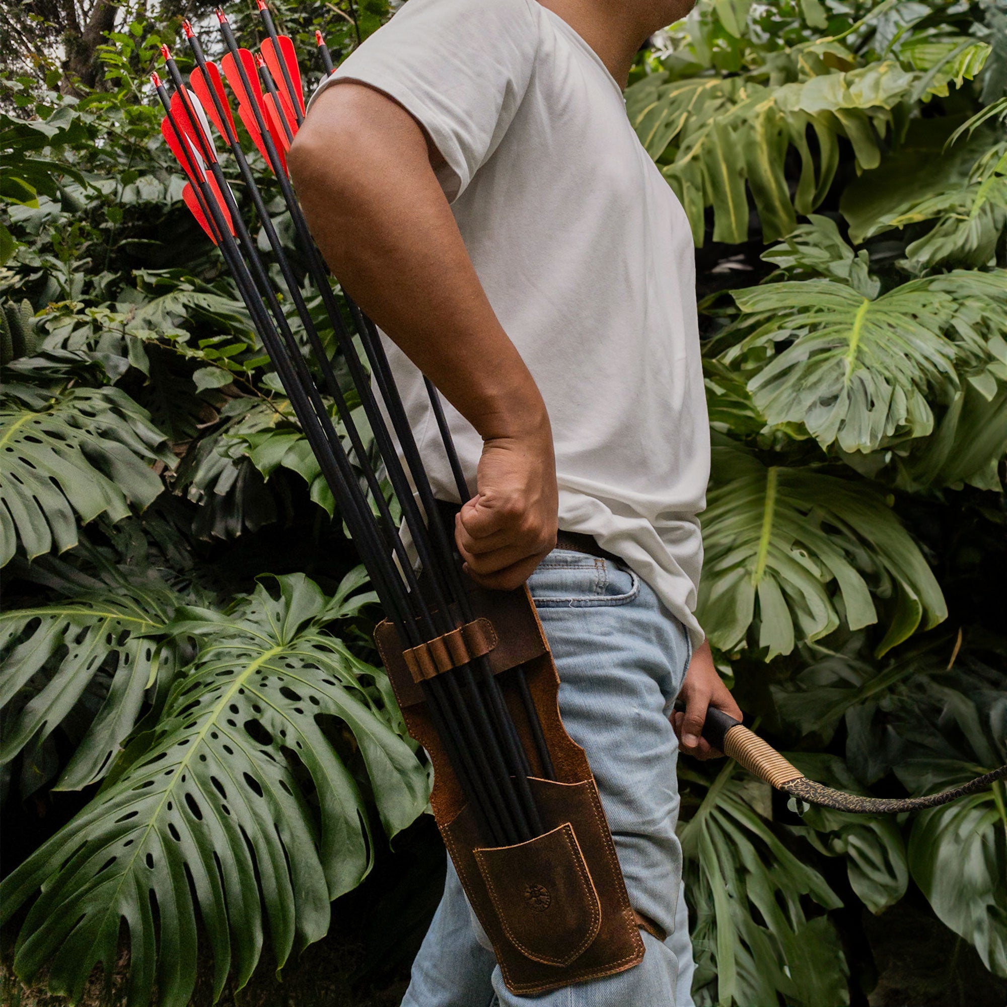 Rectangular Archery Hip Quiver - Stockyard X 'The Leather Store'