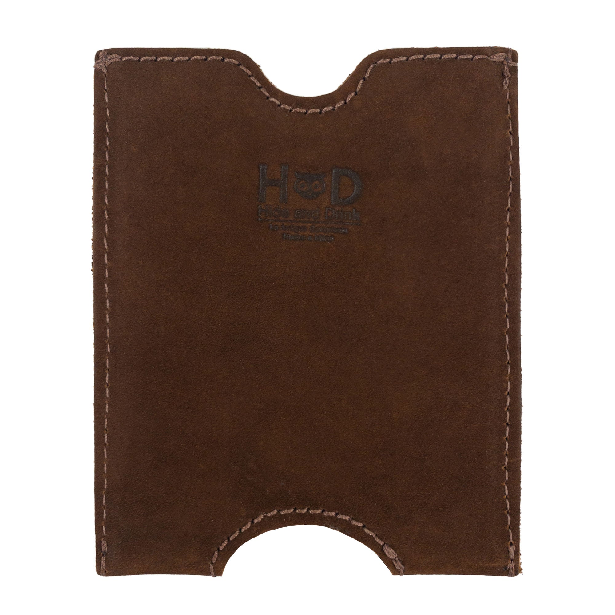 Hide & Drink's Passport Sleeve in rich brown Full Grain Leather, featuring hand cut and hand sewn design. This Travel Passport Pocket Sleeve is artisan crafted in La Antigua Guatemala with fire branded details.