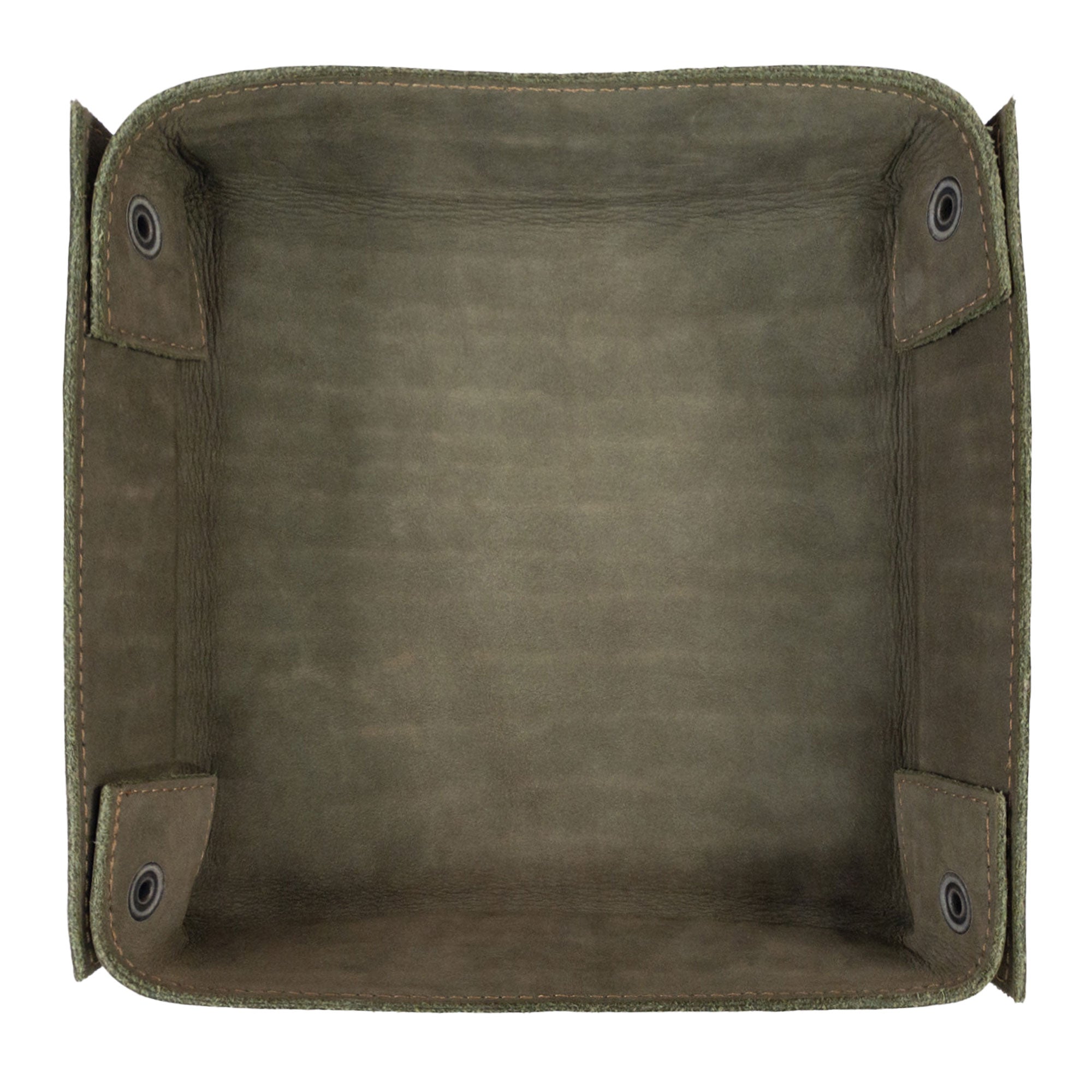 Hide & Drink Jumbo Tray made from premium full grain leather, ideal for holding small everyday items like coins and smartphones. This durable catchall organizer reflects artisan techniques from La Antigua Guatemala.