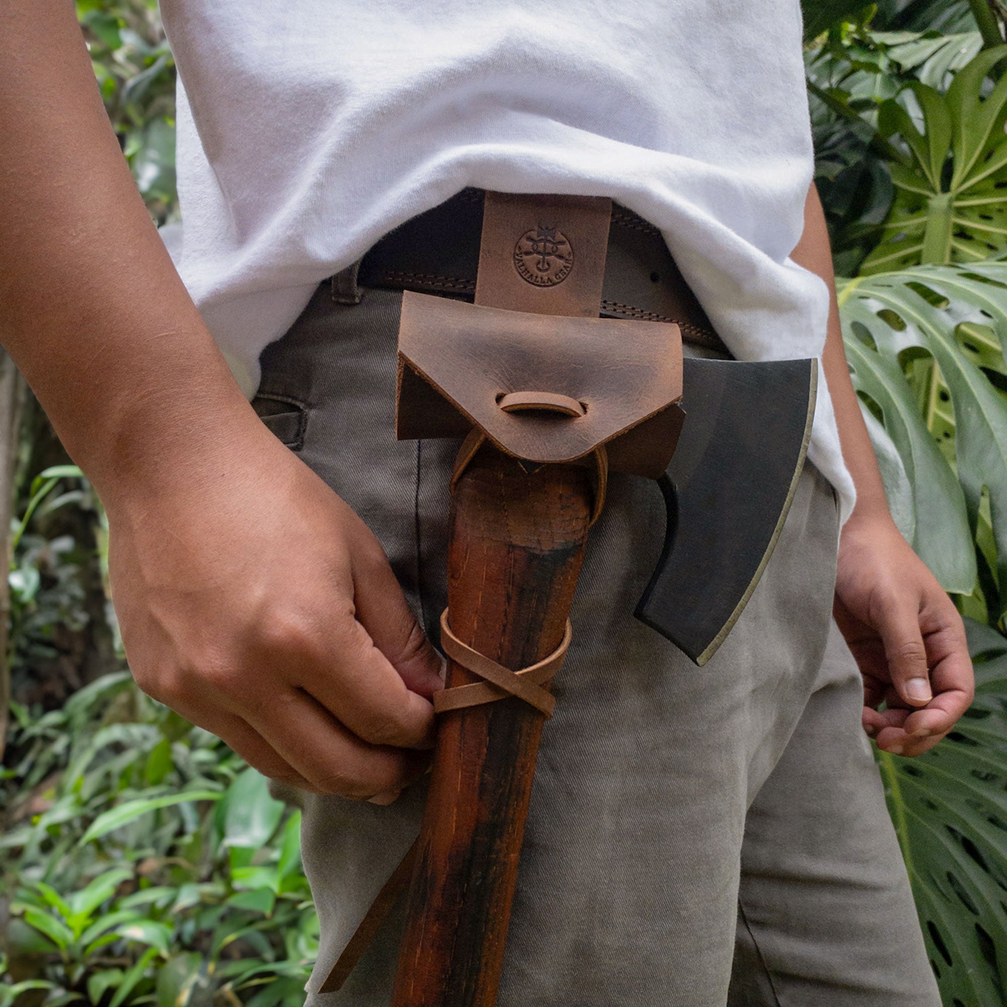 Axe Belt Holder with String - Stockyard X 'The Leather Store'
