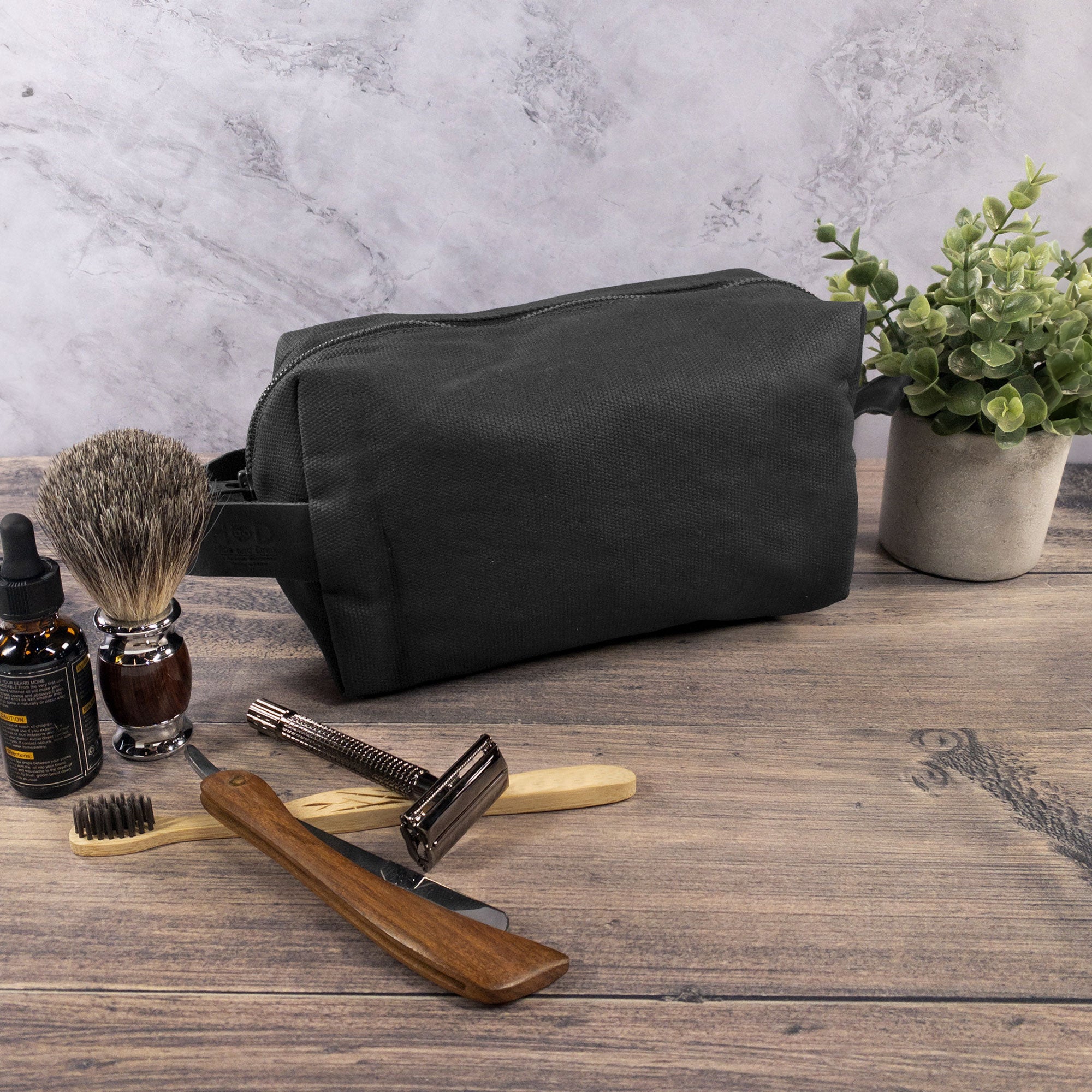 Square Dopp Kit Utility Bag - Stockyard X 'The Leather Store'