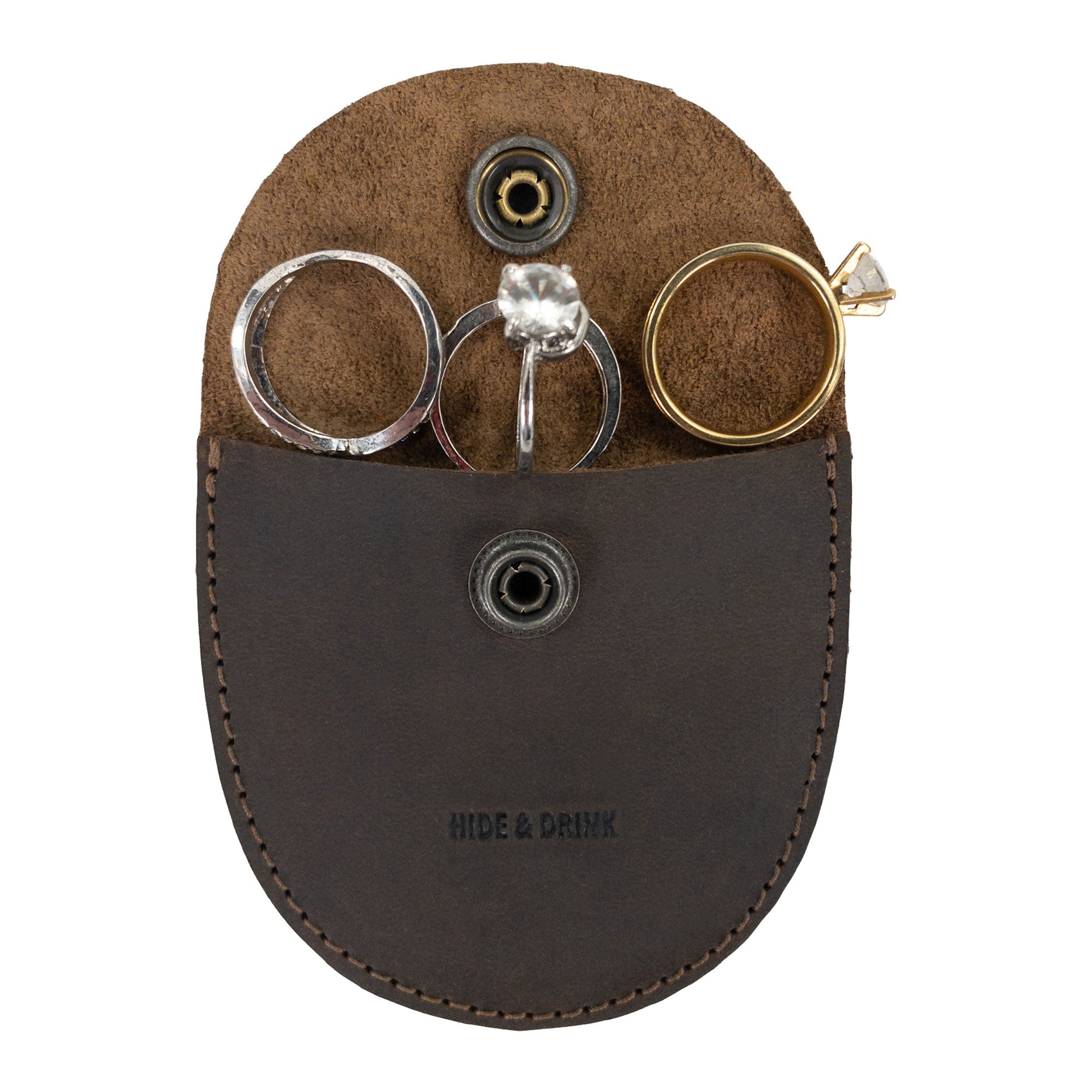 Minimalist Tiny Jewelry Pouch - Stockyard X 'The Leather Store'