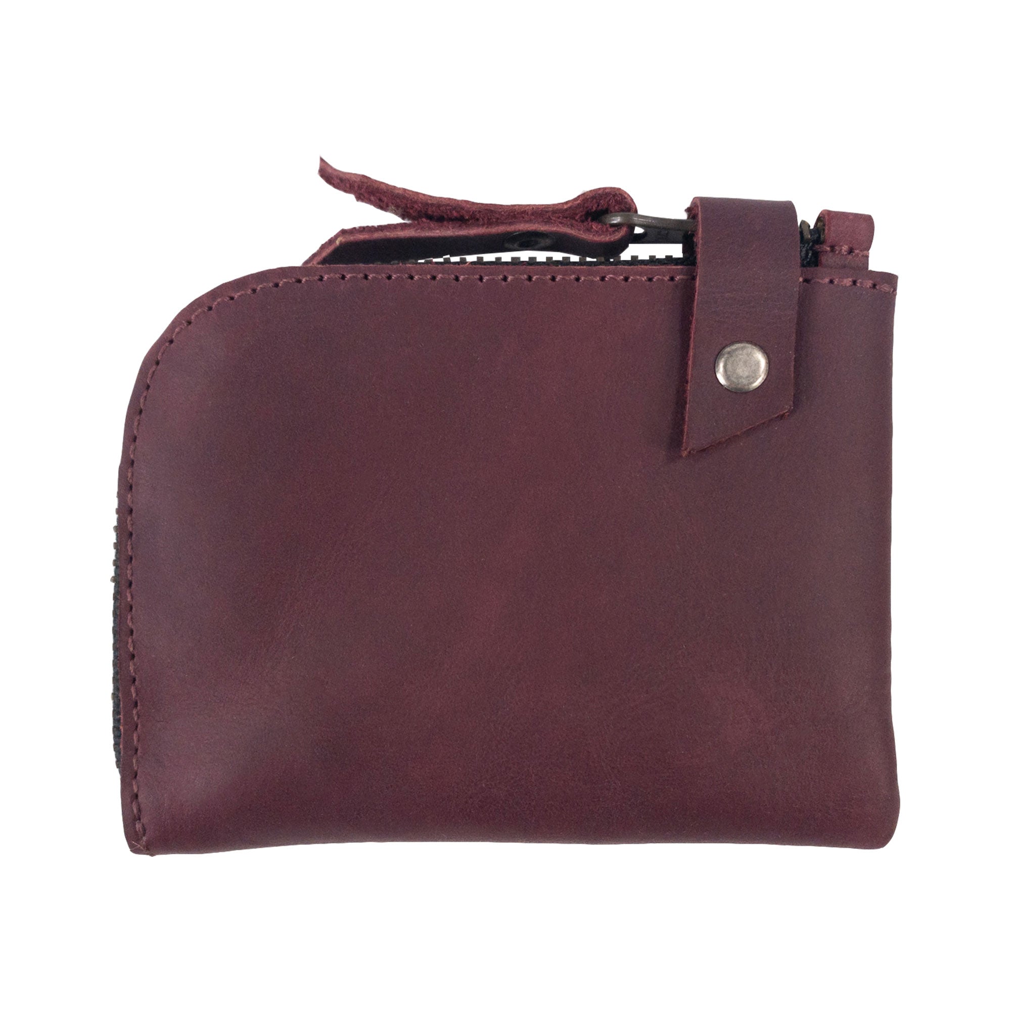 Lion's Mane Zippered Wallet by Hide & Drink, expertly crafted to combine elegance with functionality, ideal for holding essentials.