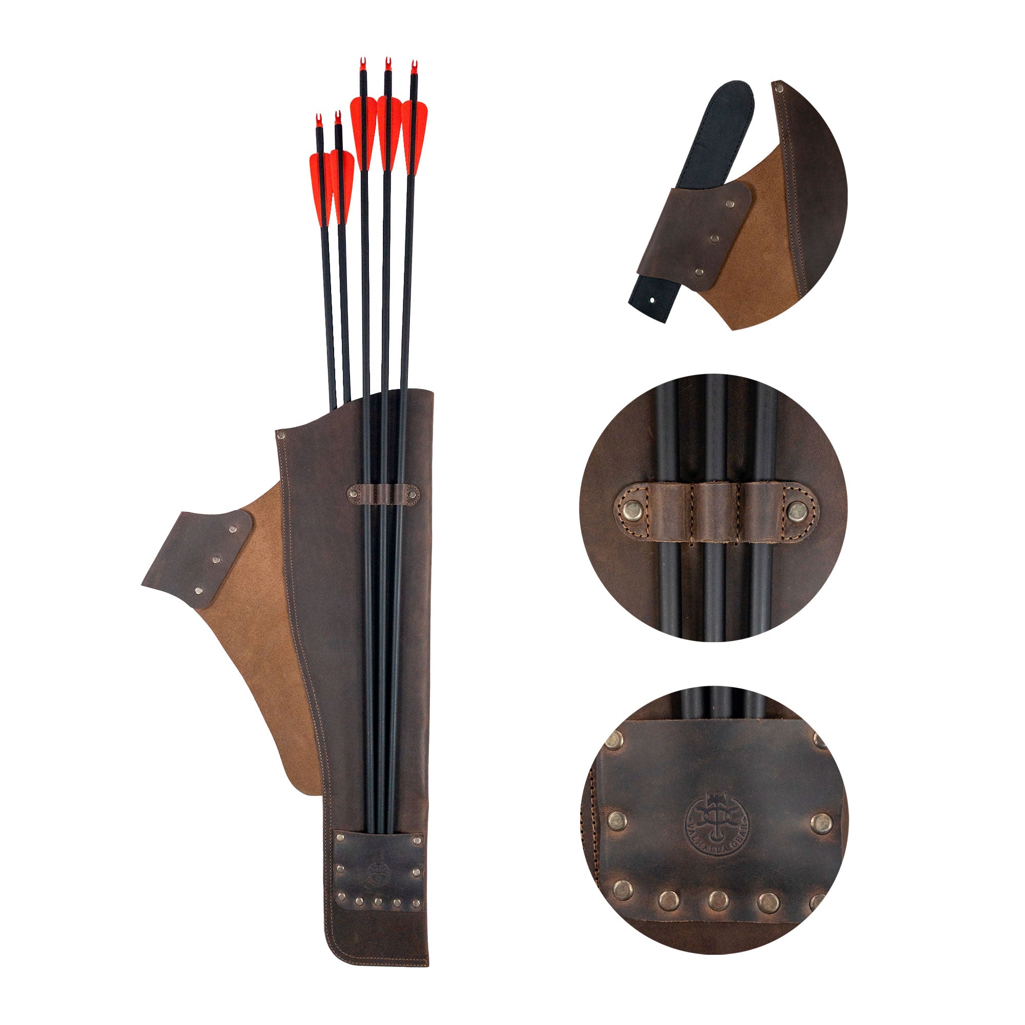 Archery Hip Quiver with Phone Slot - Stockyard X 'The Leather Store'