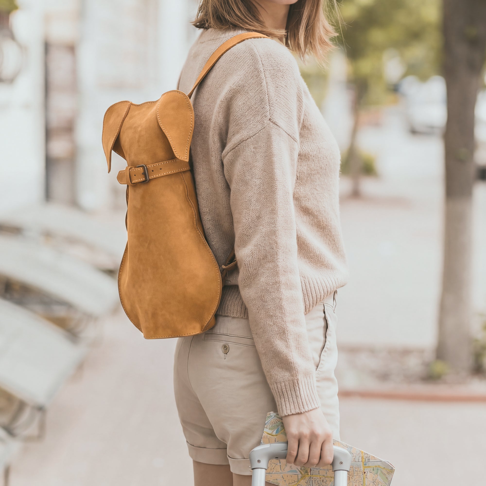 Leather Doggy Crossbody