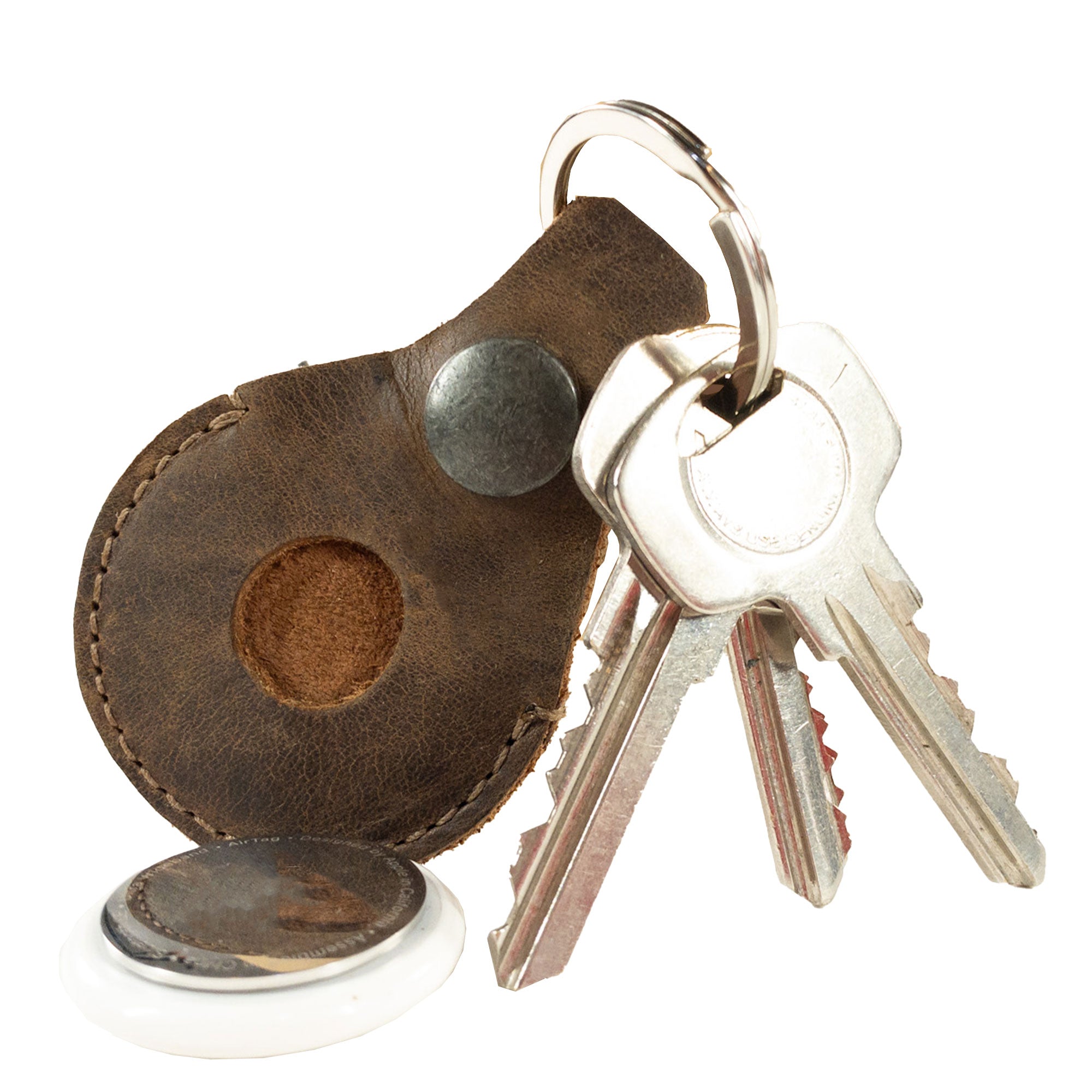 AirTag Small Keychain Hook - Stockyard X 'The Leather Store'