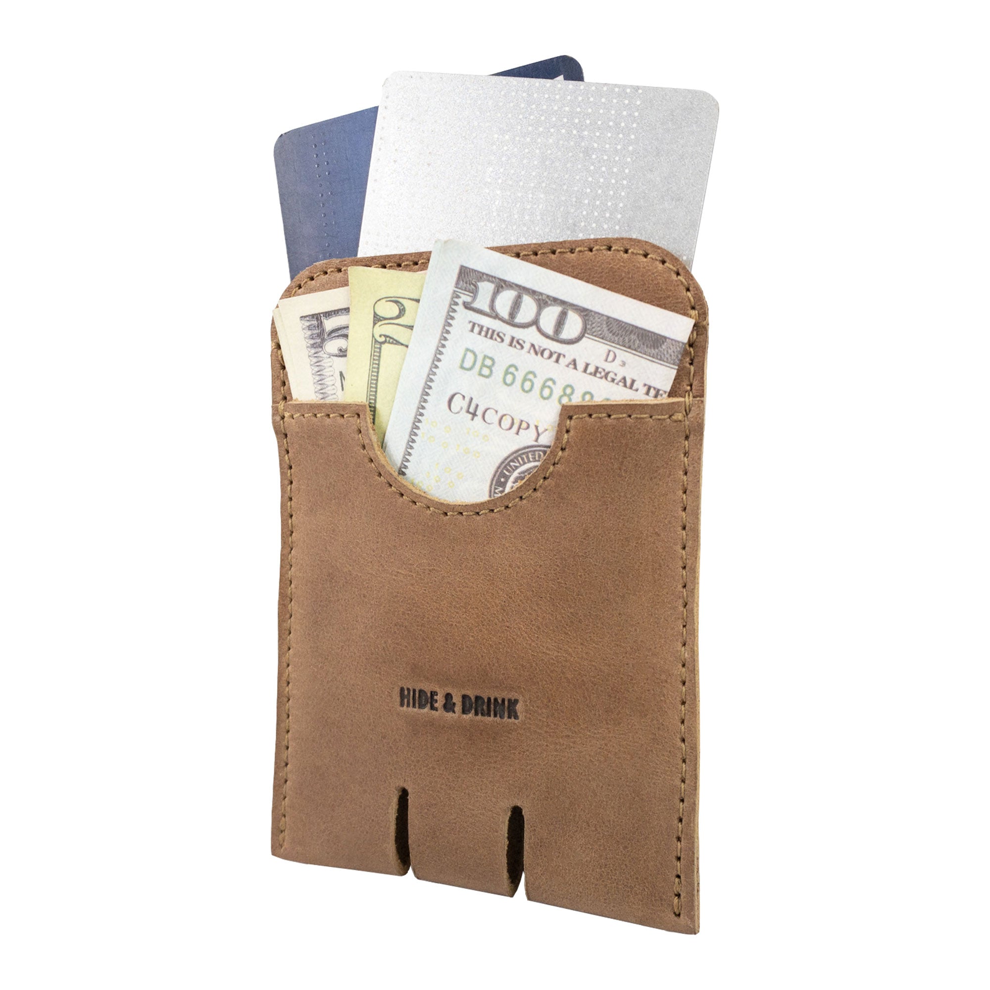 Push Card Holder - Stockyard X 'The Leather Store'