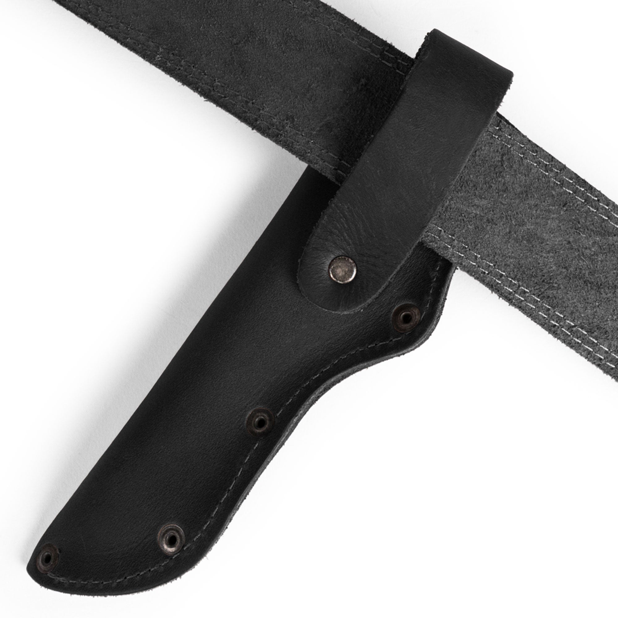Stylish Belt Mora Knife Sheath by Hide & Drink, ideal for camping fans. This Thick Sheath for Mora Knife with Belt Loop is handmade from artisan-quality Full Grain Leather.