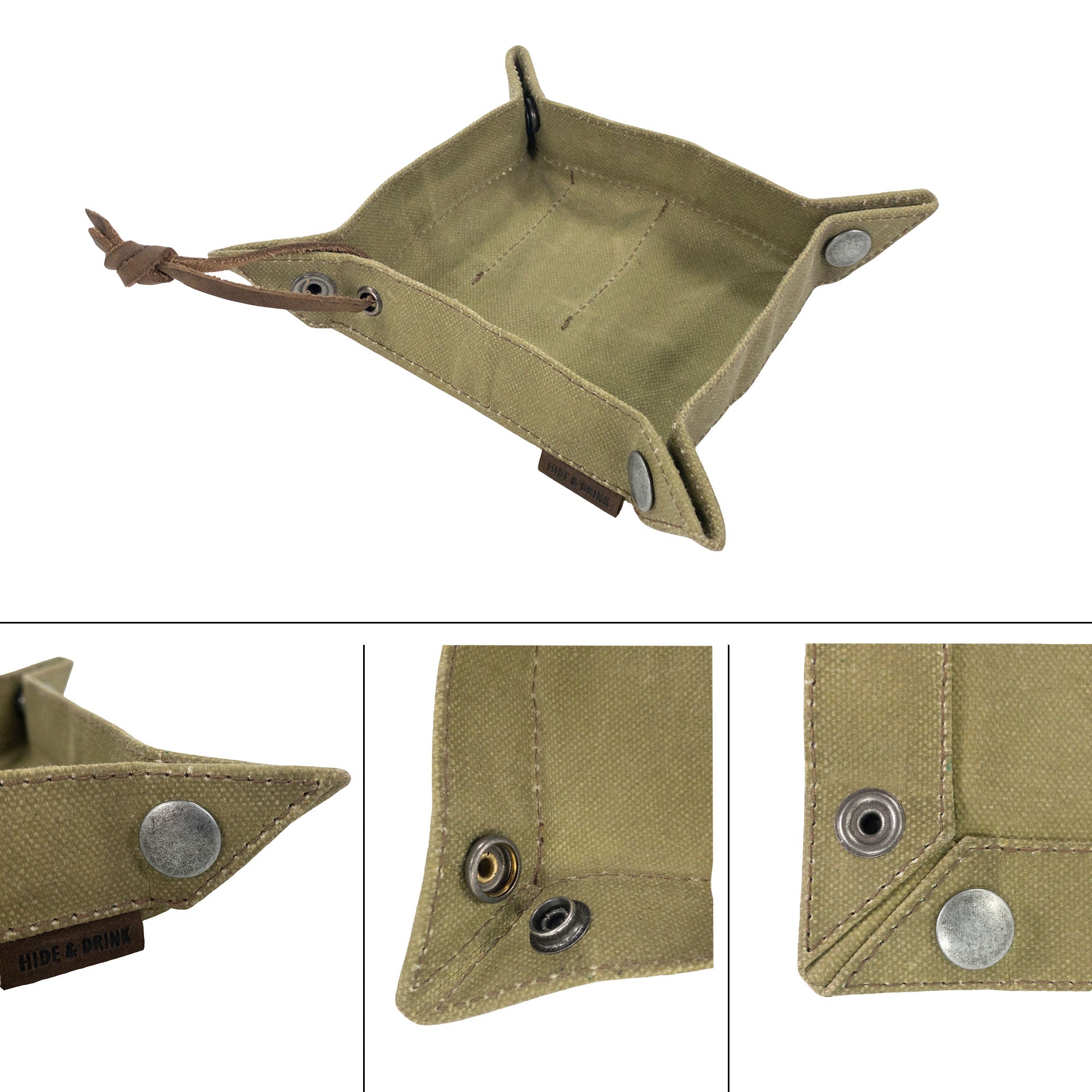 EDC Rustic Catchall with Extra Slots - Stockyard X 'The Leather Store'