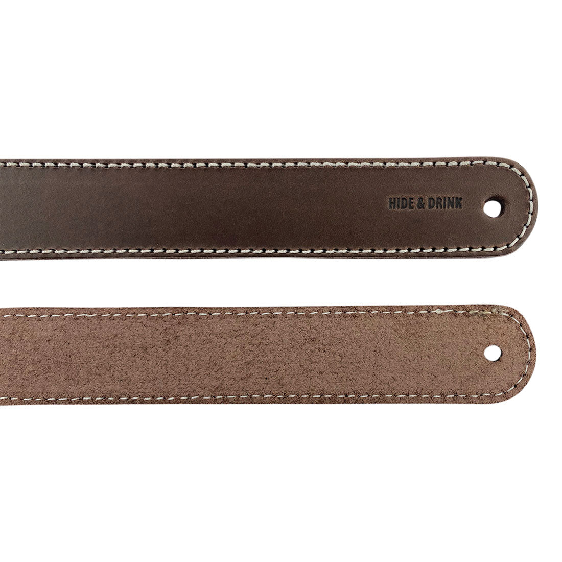 Hide & Drink Drawer Handles (4pk) displaying different textures of full grain leather, ideal for stylish upgrades. Each handle is easy to install, handcrafted by artisans in La Antigua Guatemala.