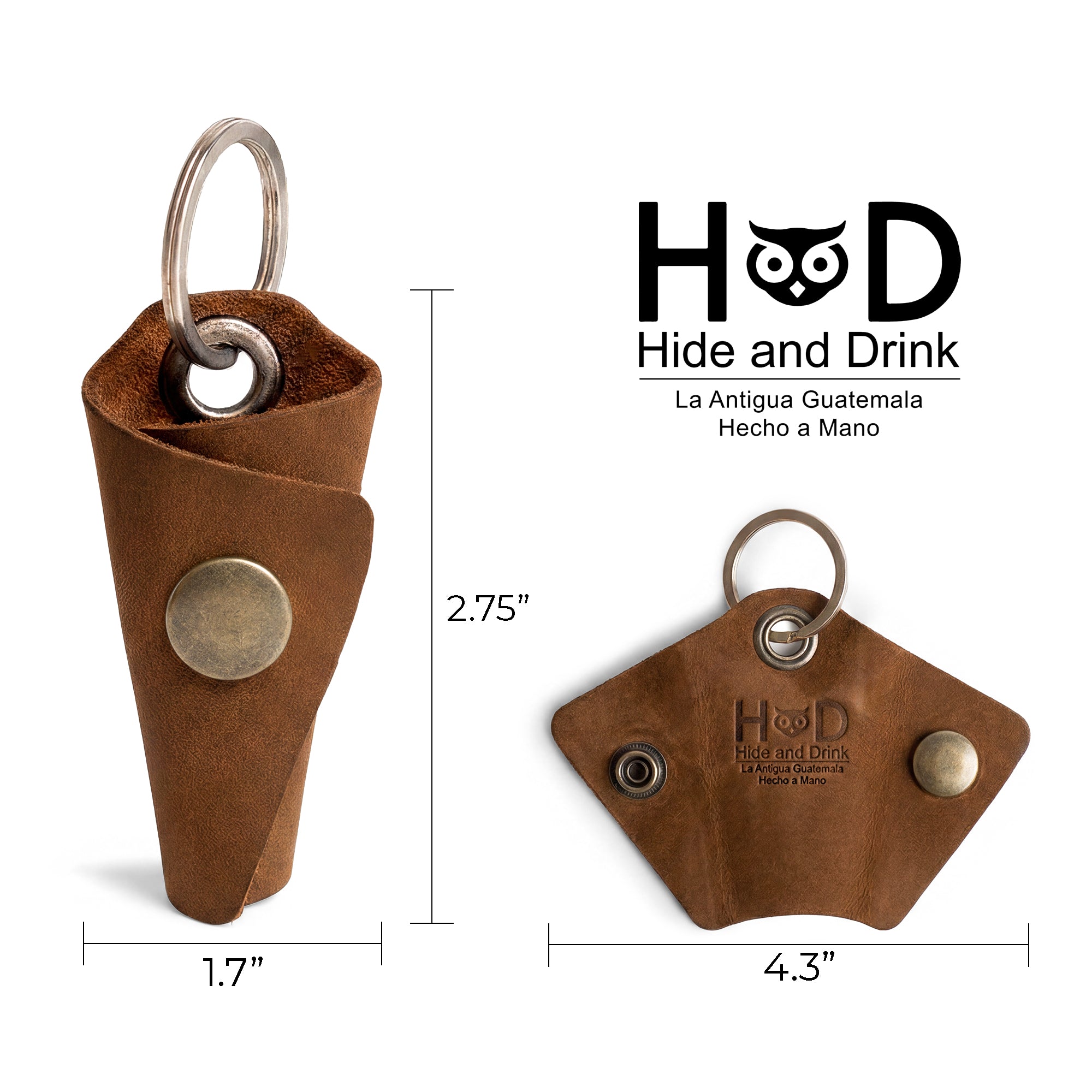 Leather Wrap Keychain
