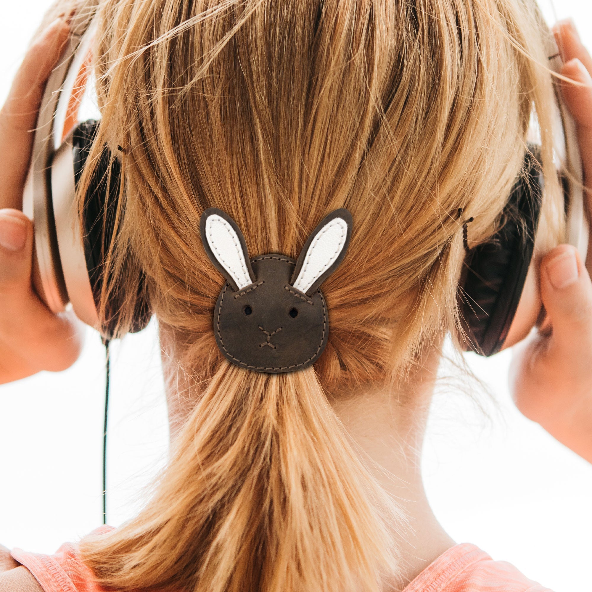Bunny Shape Accessories for Ponytails (2 Pack) Elastic not Included - Stockyard X 'The Leather Store'