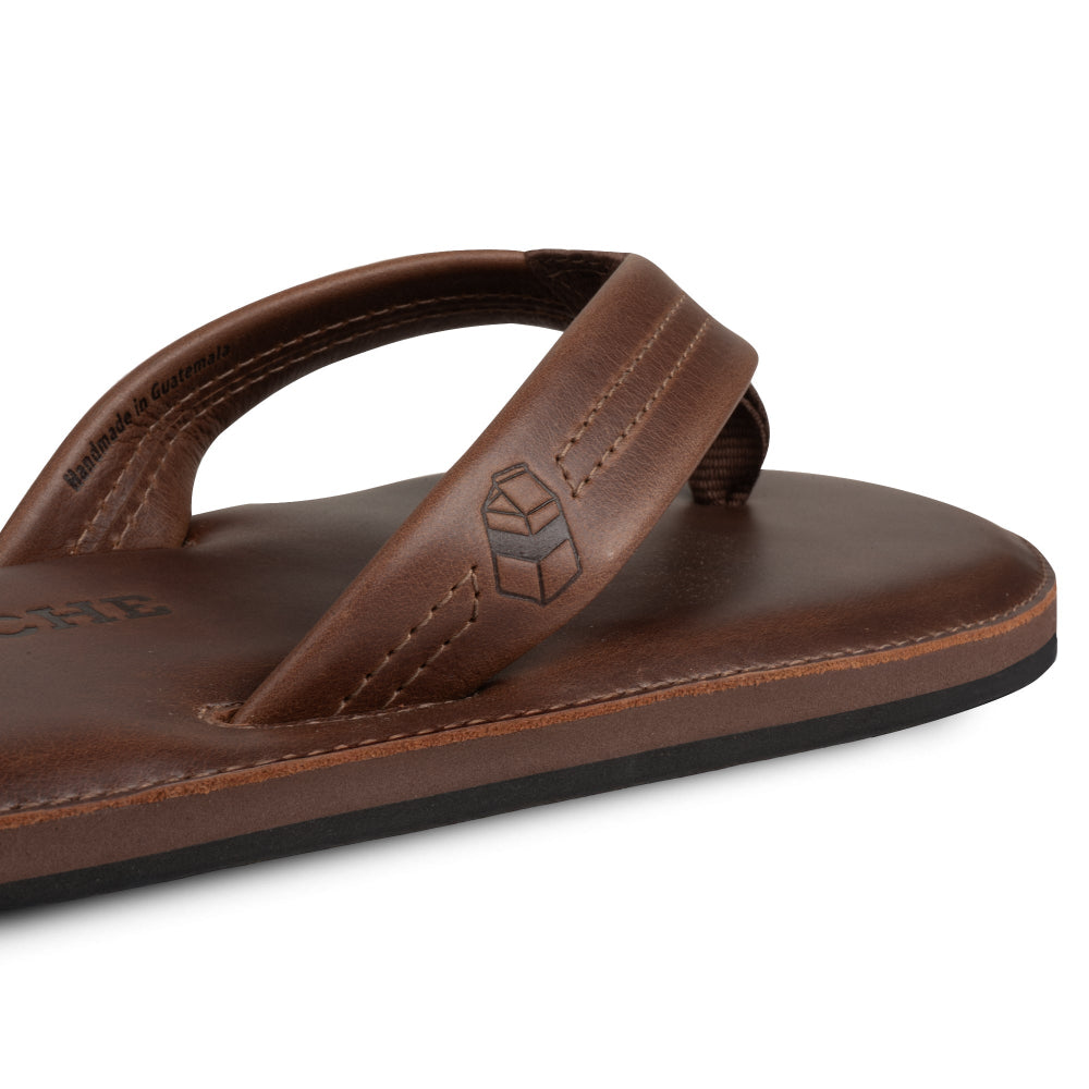 The South Shore Padded Leather Flip Flop
