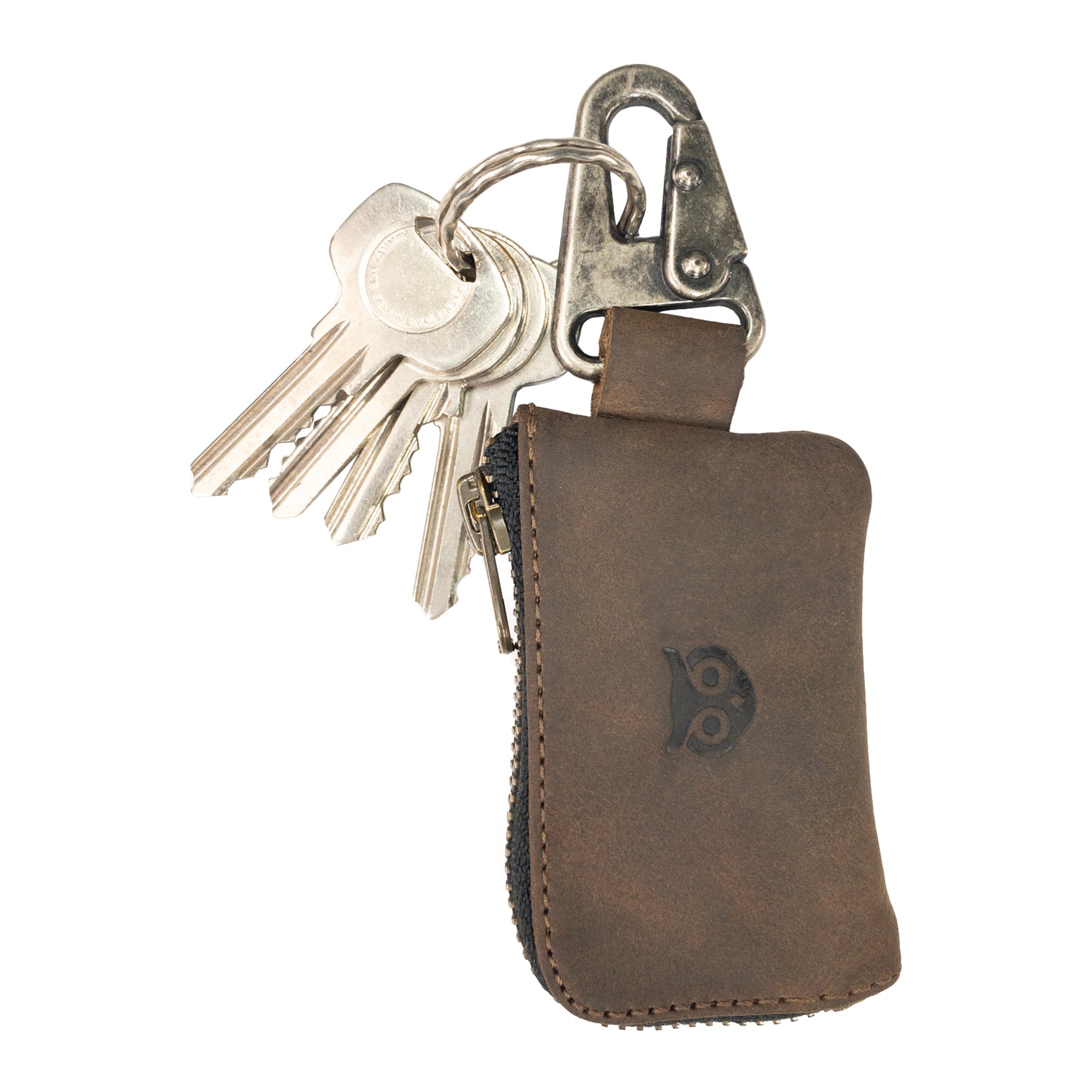 Hide & Drink Car Key Holder featuring a compact design with attached keychain, showcasing a combination of style and practicality for storing car keys and cash securely, handmade in La Antigua Guatemala & Oaxaca Mexico.