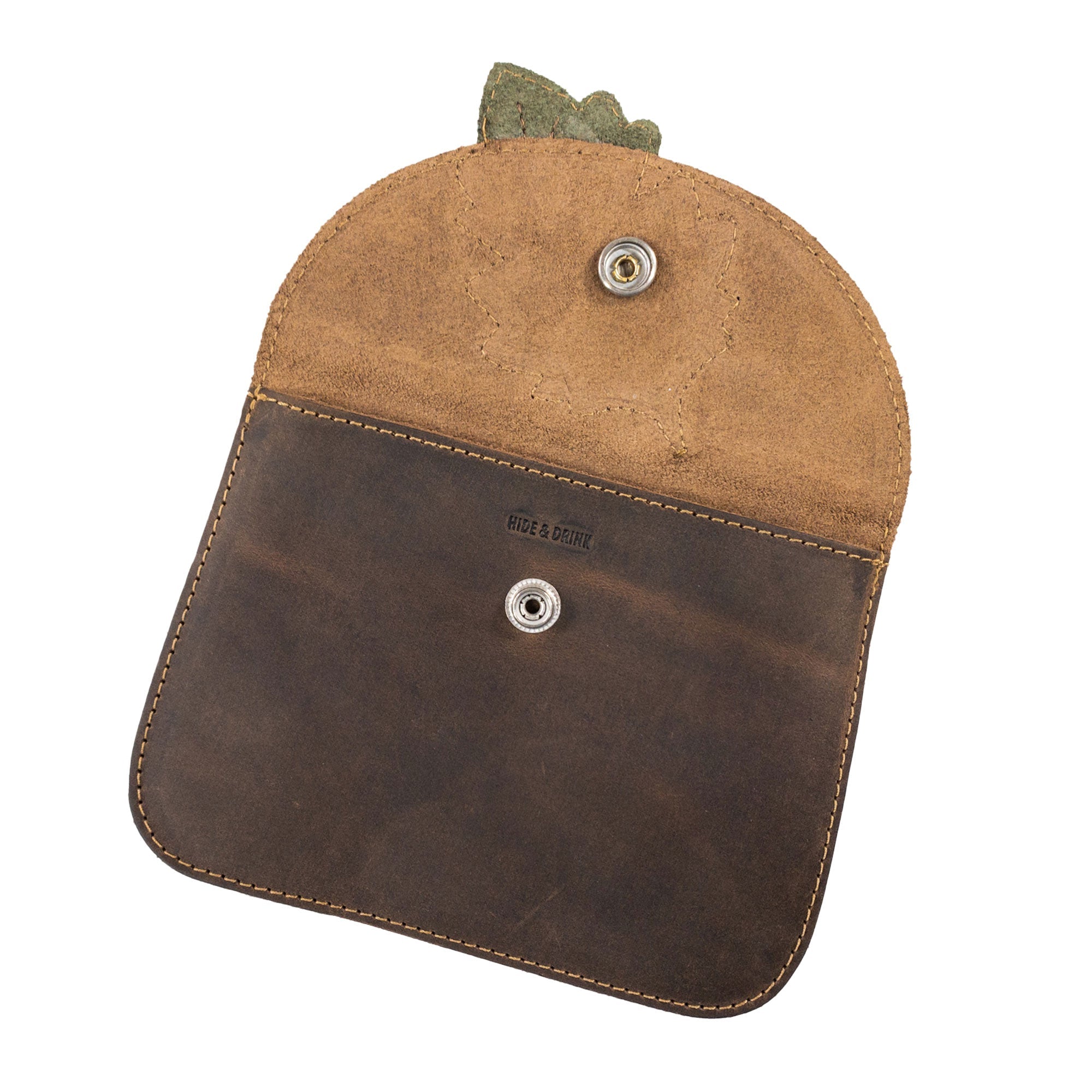 Card Wallet Leaves Design - Stockyard X 'The Leather Store'