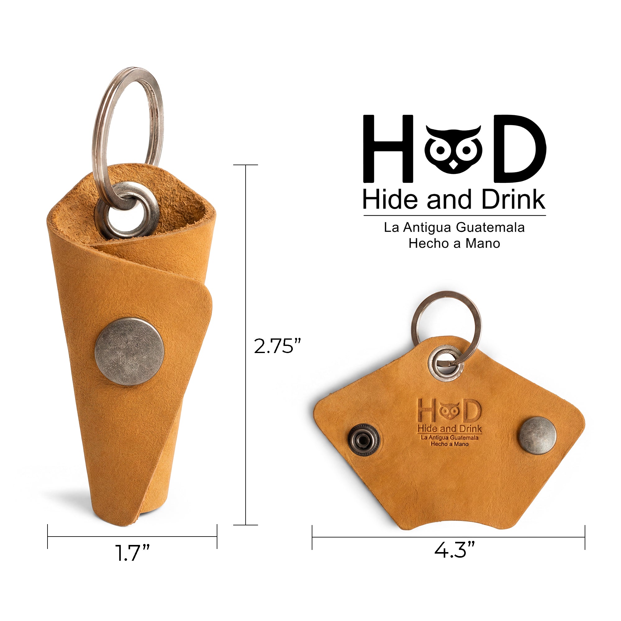 Leather Wrap Keychain
