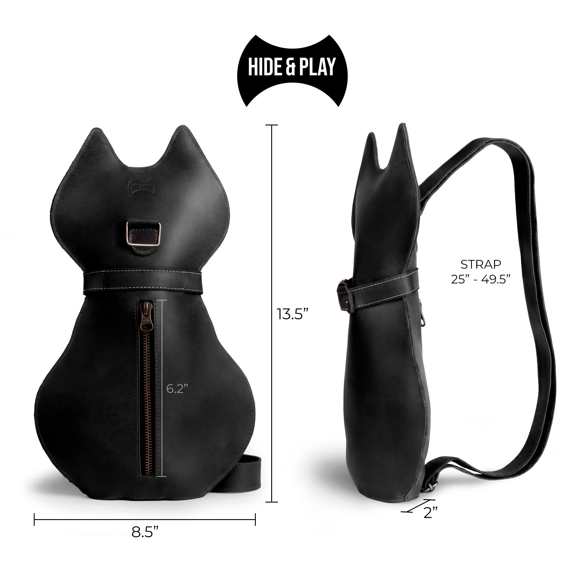 Leather Kitty Crossbody