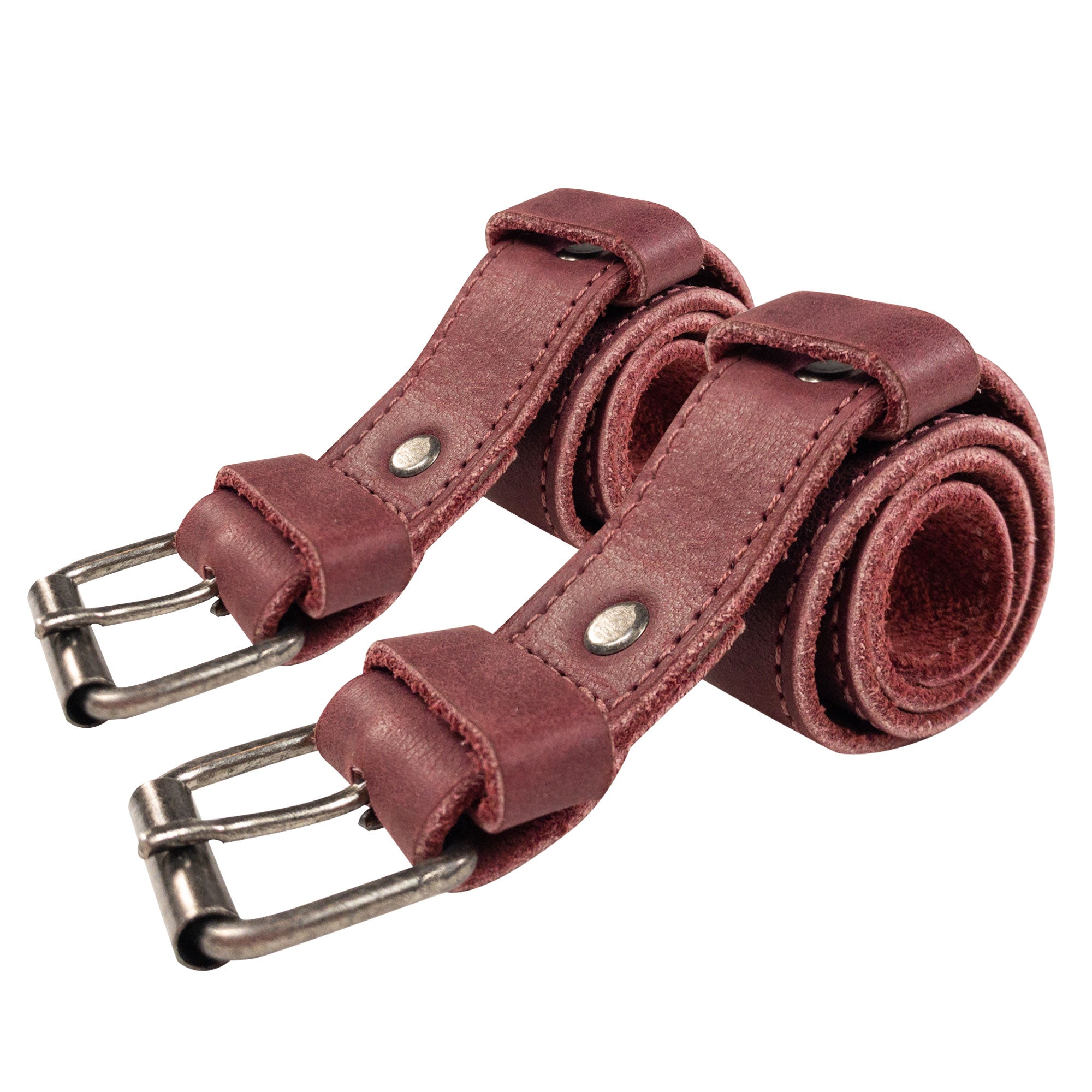 Bicycle Ankle Bands by Hide & Drink, featuring a set of Rustic Bicycle Ankle Bands with sturdy Brass Metal Buckles. These Adjustable Straps for Legs crafted from durable Full Grain Leather are perfect for Vintage Gifts for Cyclists, handmade in La Antigua Guatemala.