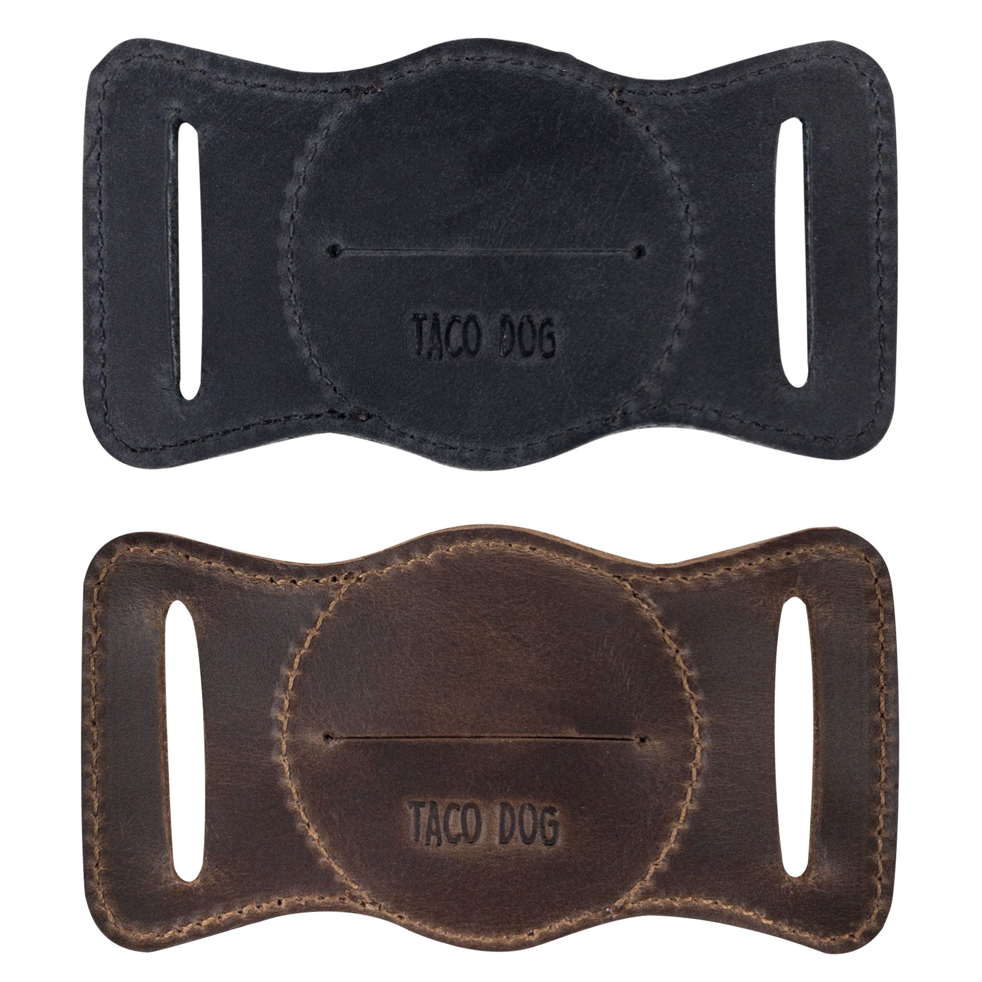Set of 2 AirTag Holders for Dog Collars - Stockyard X 'The Leather Store'