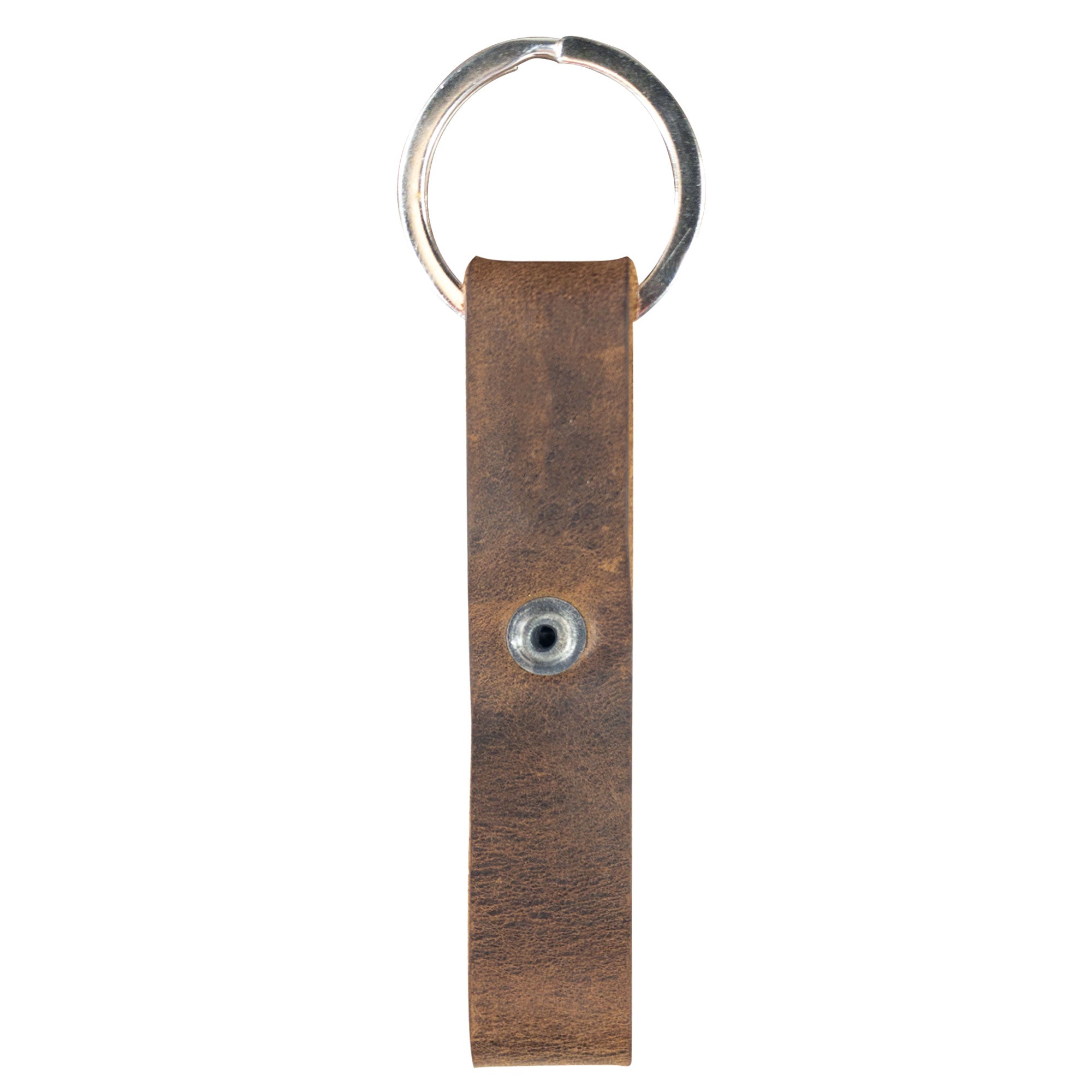Hide & Drink Loop Keychain featuring a sturdy construction and minimalist appeal. This artisan-made loop keychain, crafted from full grain leather, is perfect for organizing keys and handmade in La Antigua Guatemala & Oaxaca Mexico, reflecting small batch production.