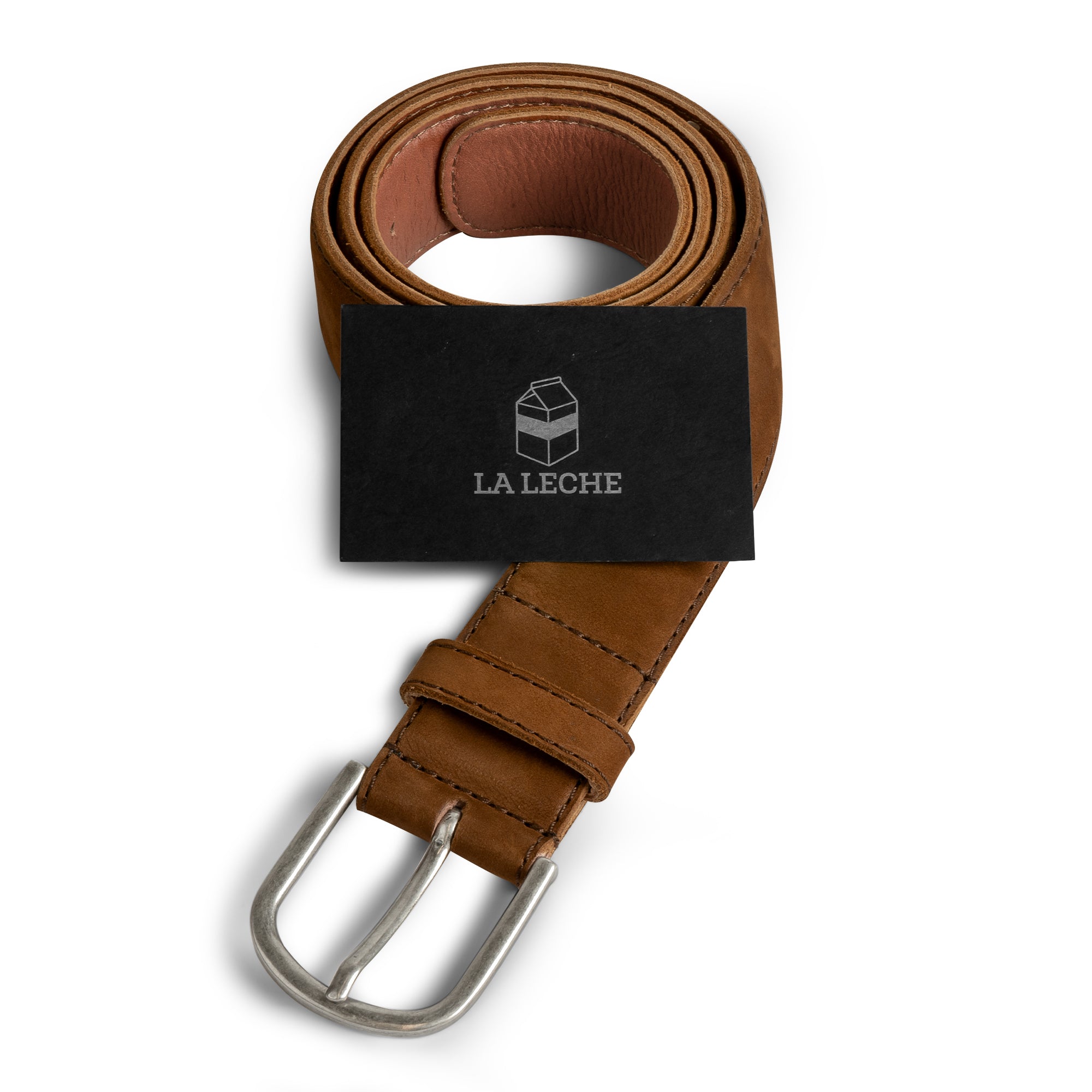 La Leche's Classic Leather Belt with Glove Liner, a beautifully crafted full grain leather belt for men that combines style and function. This handcrafted men's waist belt represents artisan craftsmanship through its small batch production, hand cut and hand sewn techniques, crafted in La Antigua Guatemala & Oaxaca Mexico.
