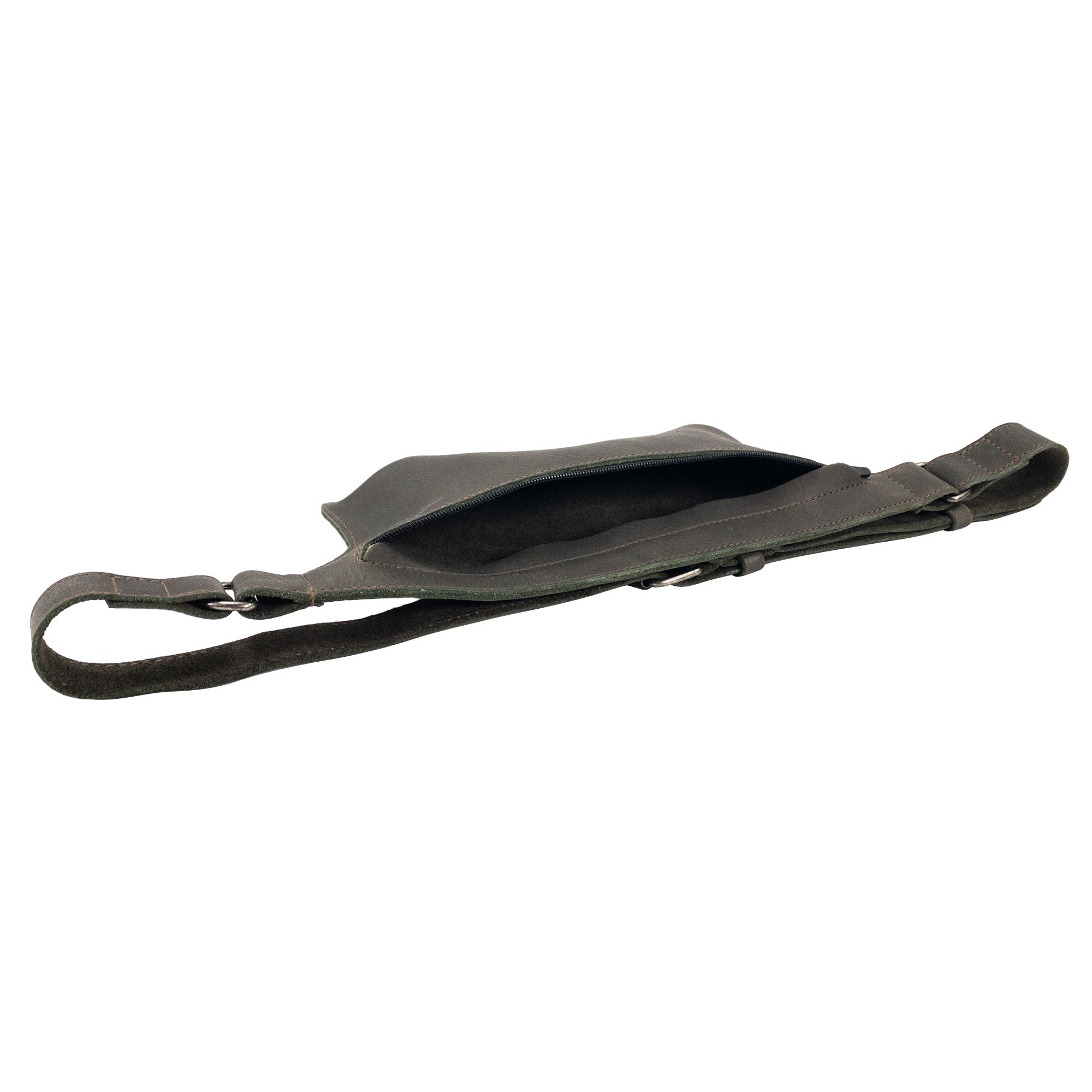 Slim Fanny Pack by Hide & Drink featuring a smooth, sleek design, enhancing its appeal as a functional accessory, perfect for small items. This full grain leather fanny pack is a testament to artisan craftsmanship.