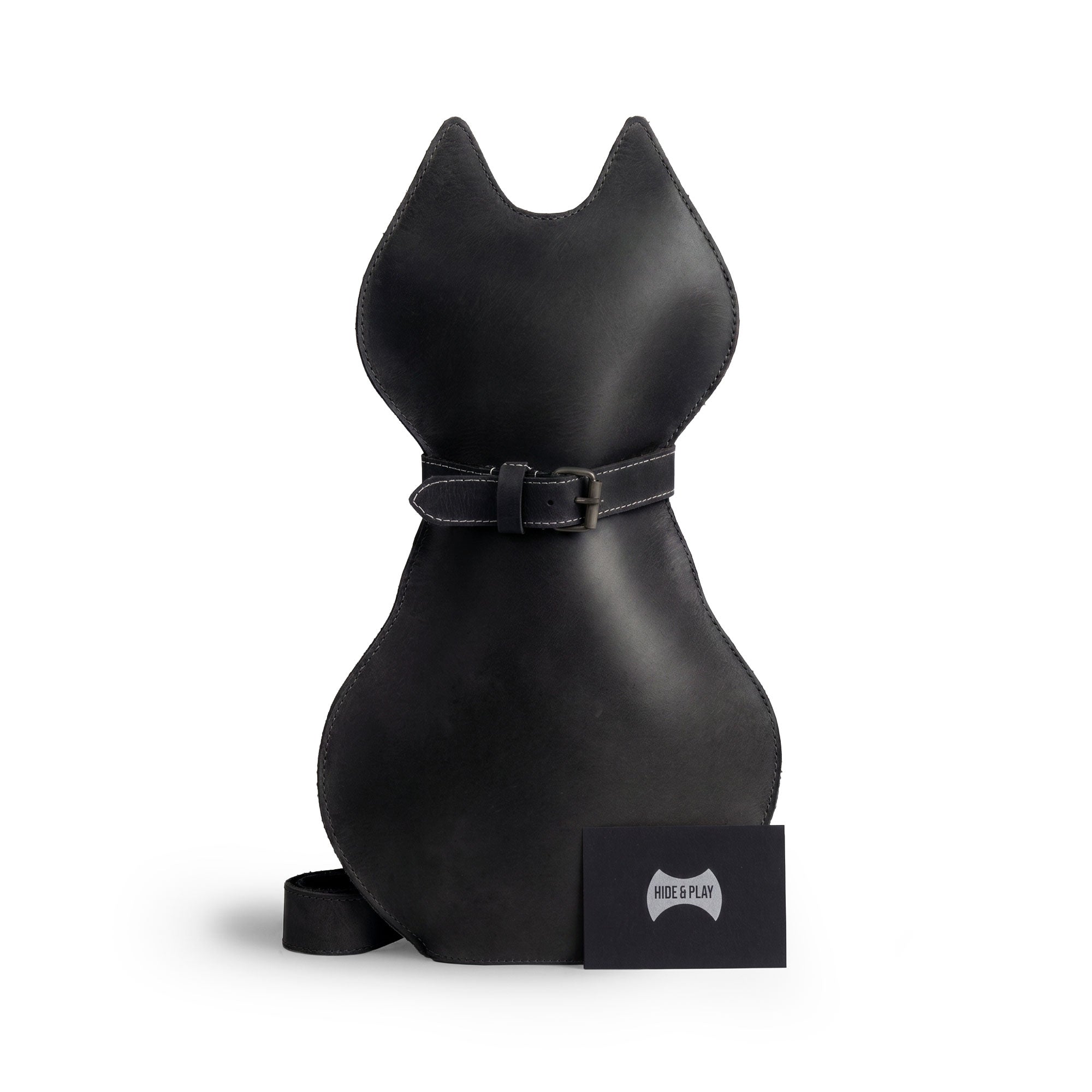 Leather Kitty Crossbody