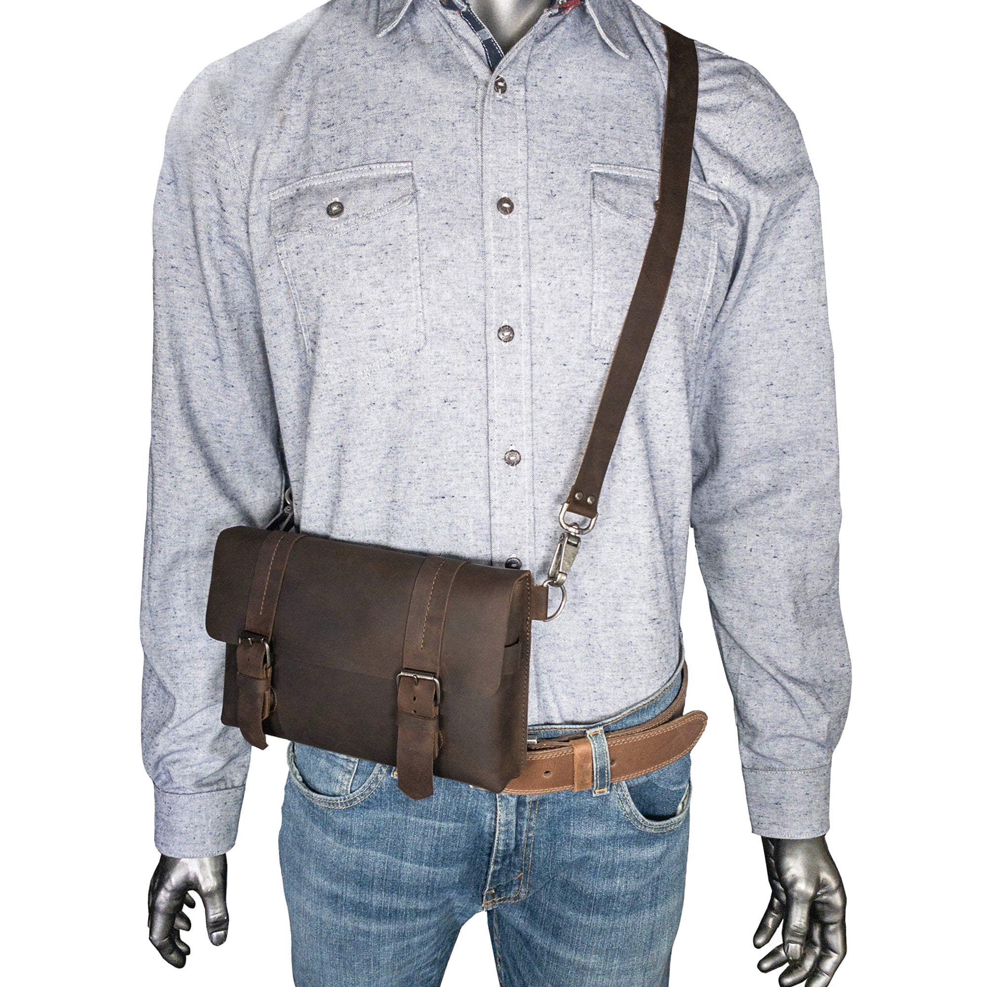 Vintage Sling Bag with Adjustable Strap - Stockyard X 'The Leather Store'