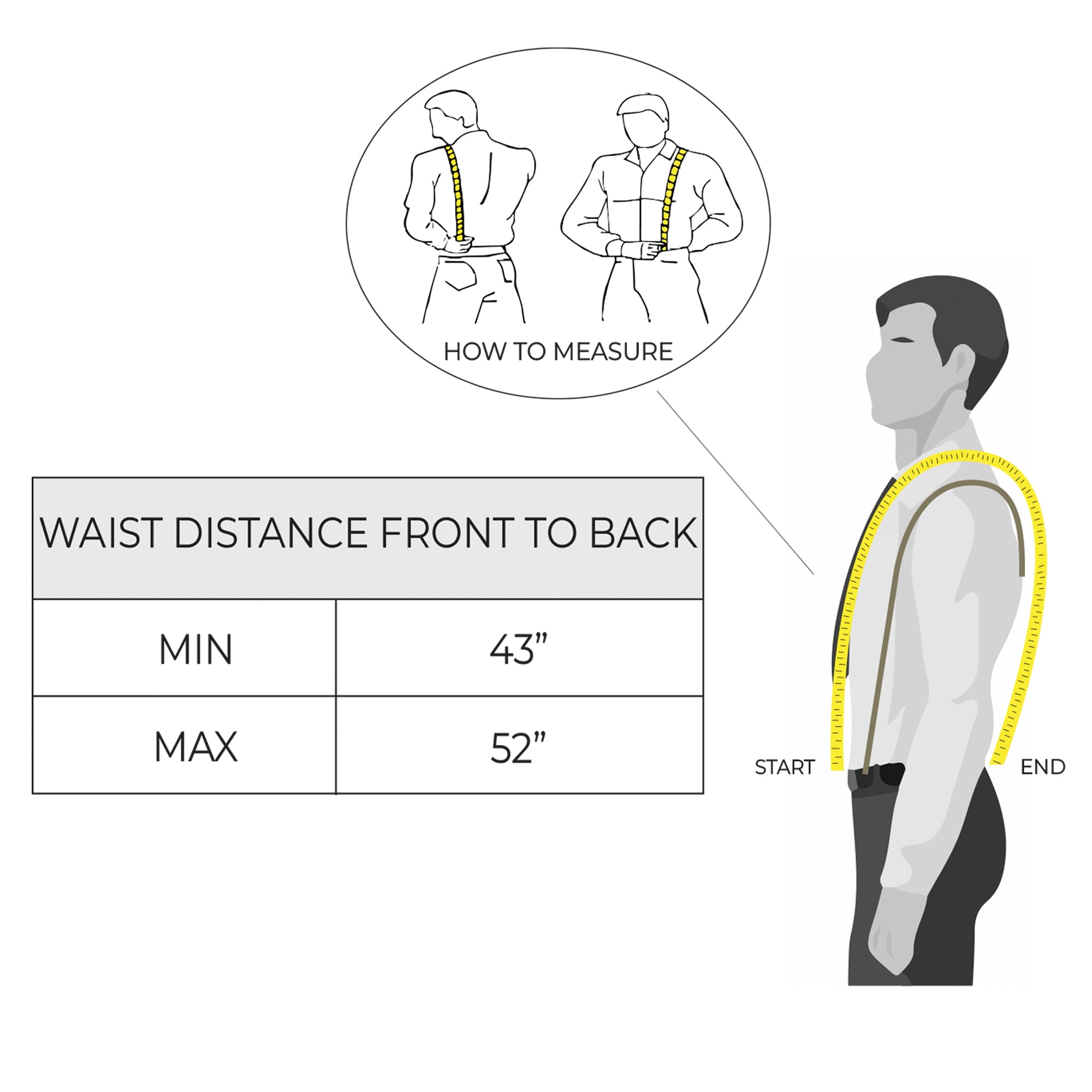 Hipster Suspender with Adjustable Straps