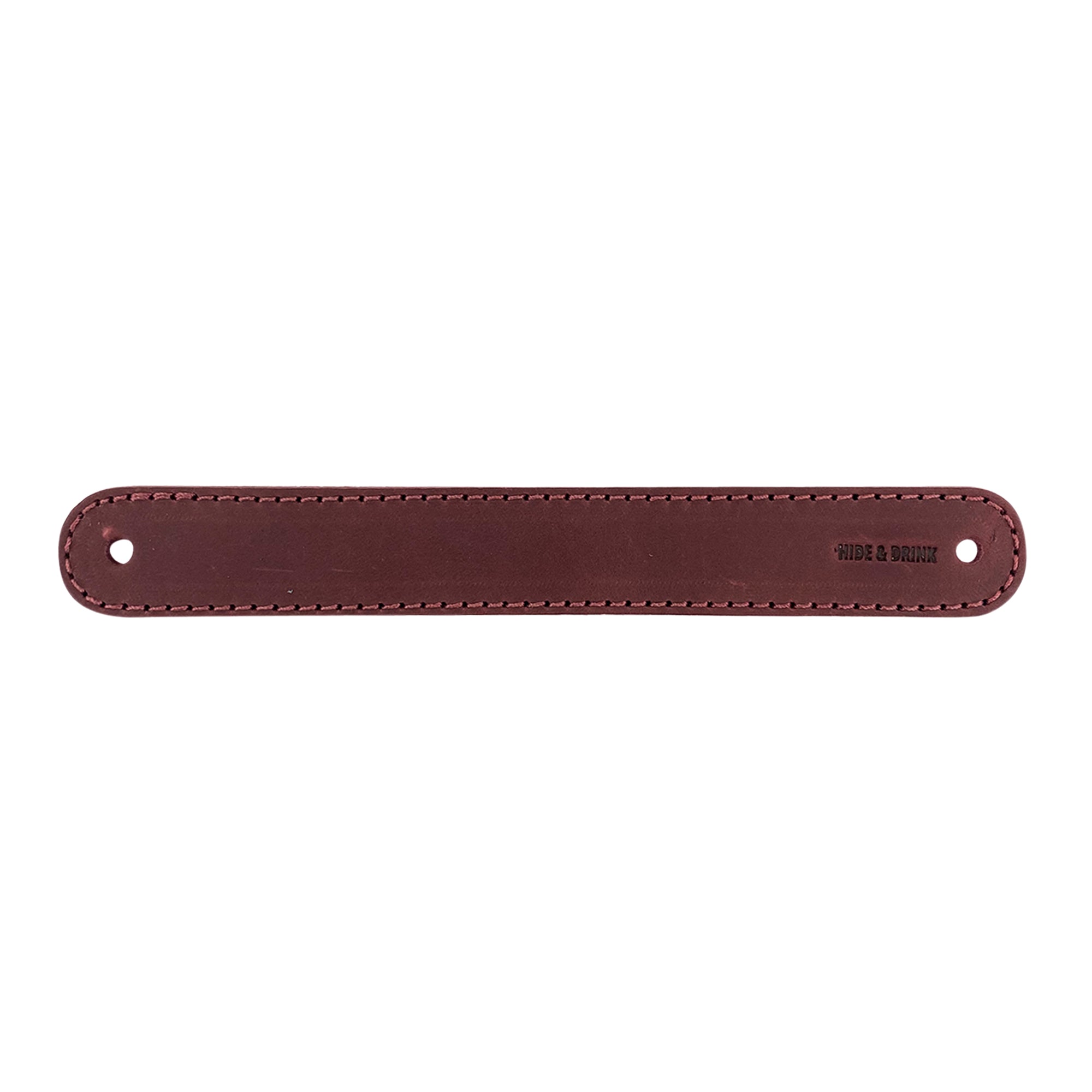 Hide & Drink Drawer Handles (4pk) featuring rich, dark leather handles that are durable and versatile. Perfect for stylish home upgrades and easy installation for your DIY projects.