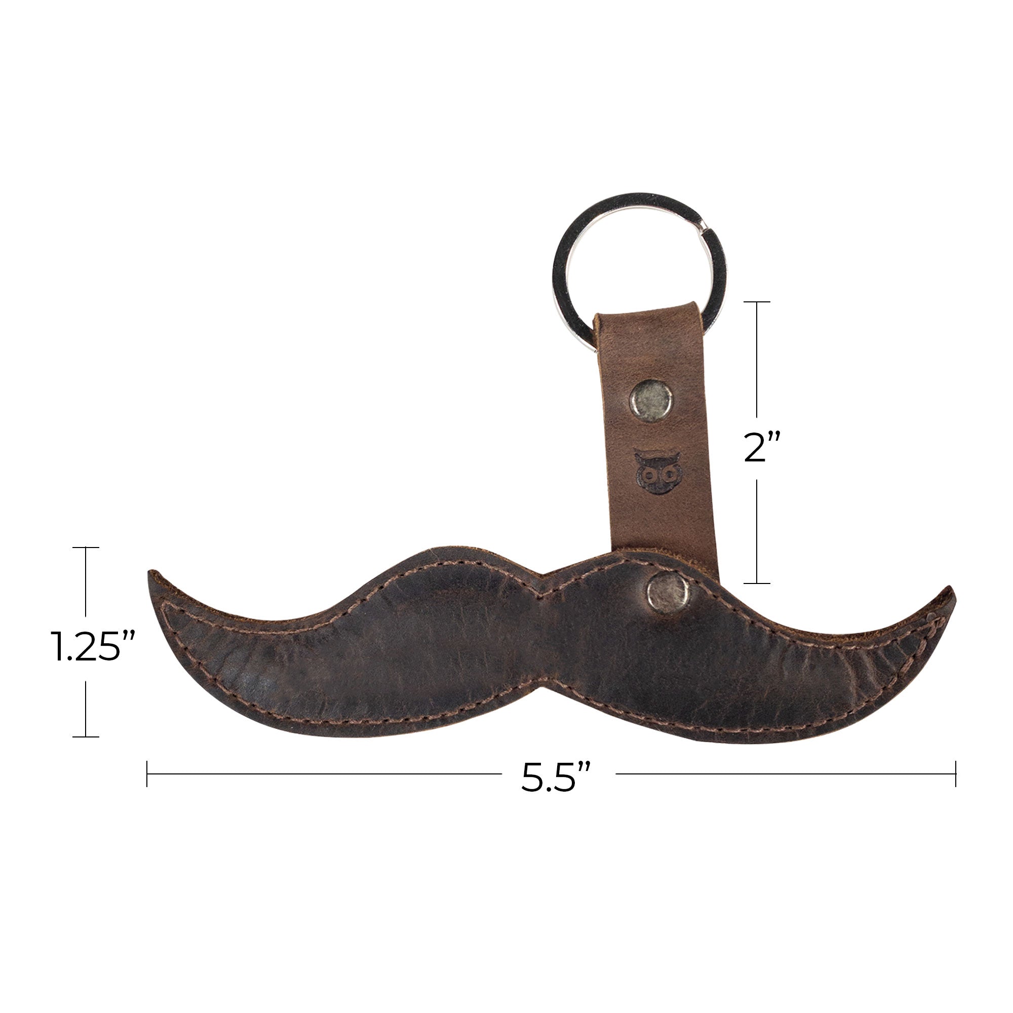 Keychain Moustache - Stockyard X 'The Leather Store'