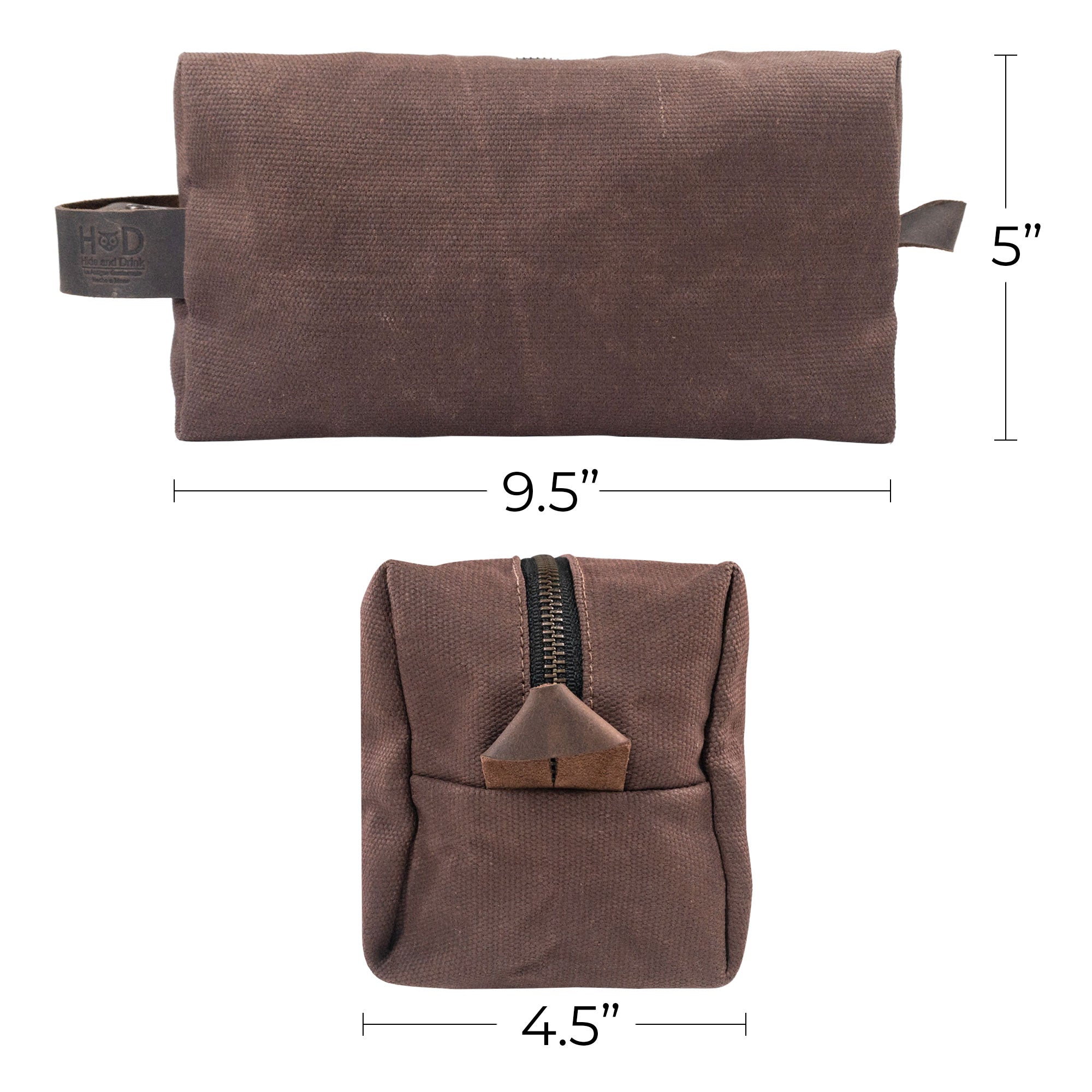 Square Dopp Kit Utility Bag - Stockyard X 'The Leather Store'